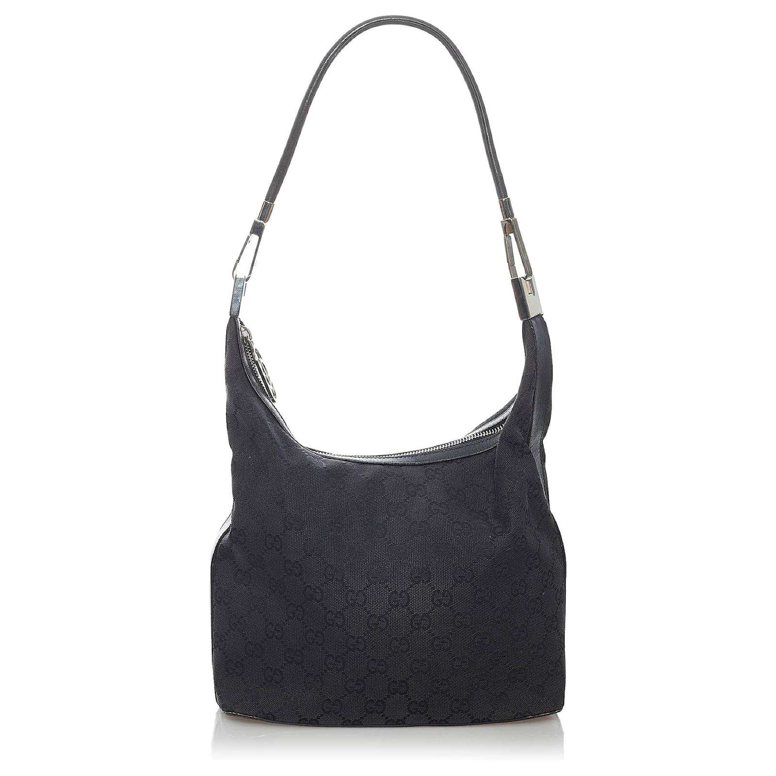 Gucci Black GG Monogram Canvas Shoulder Bag Gucci | The Luxury Closet