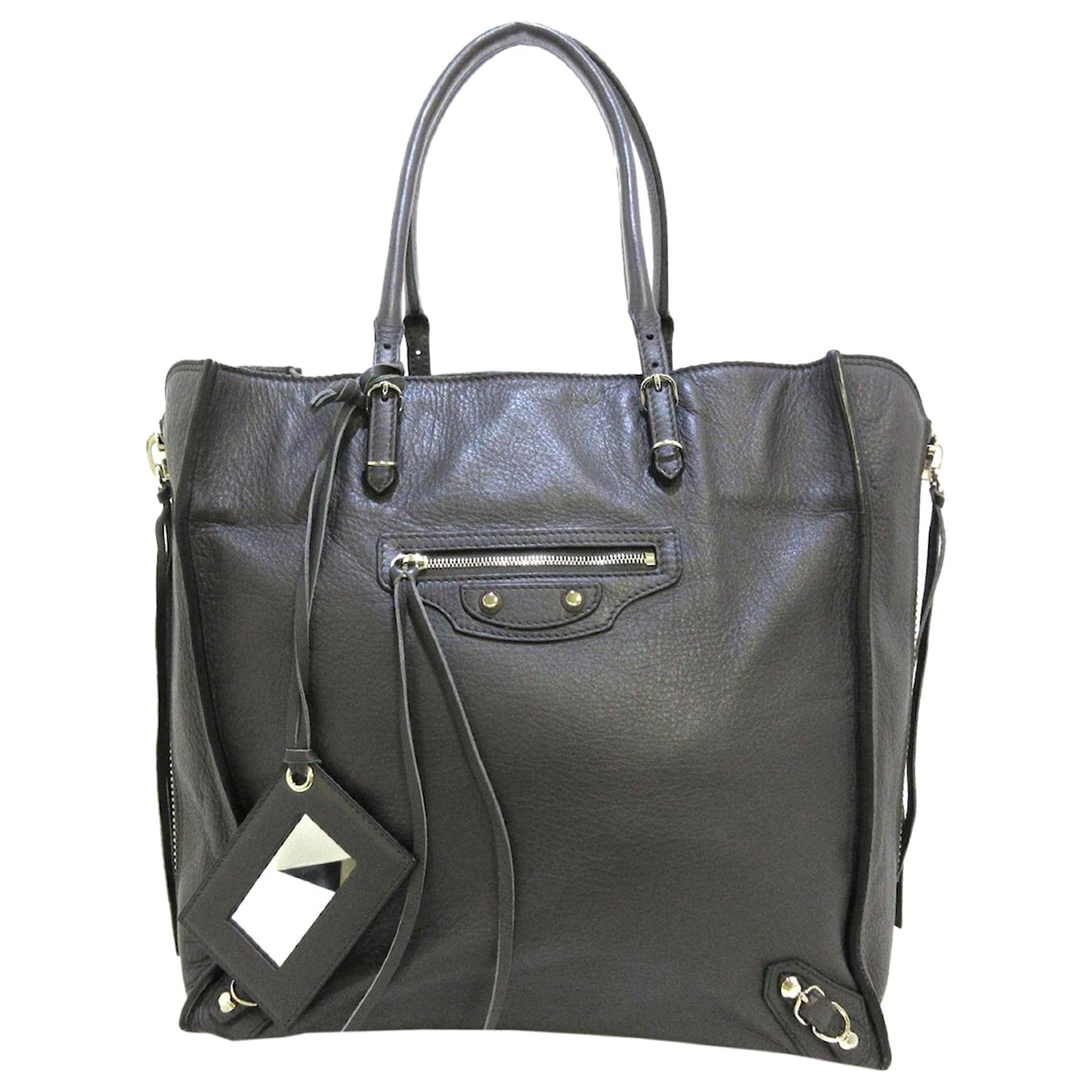 Balenciaga Black Papier A5 Leather Tote Bag Pony-style calfskin ref.346812  - Joli Closet