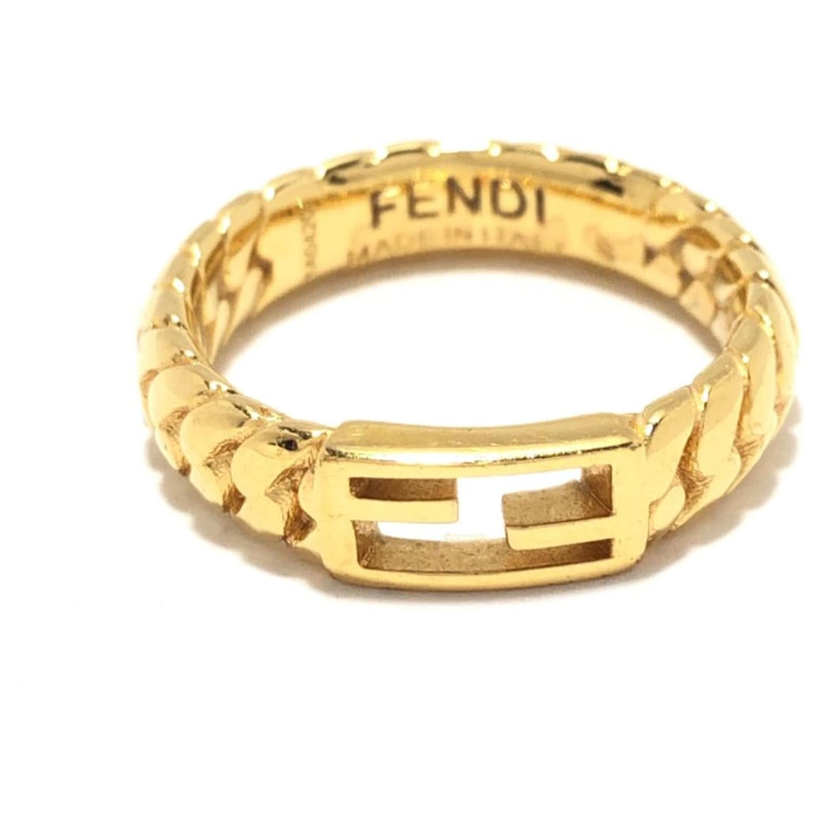 Fendi Ring Golden Metal ref.484517 - Joli Closet