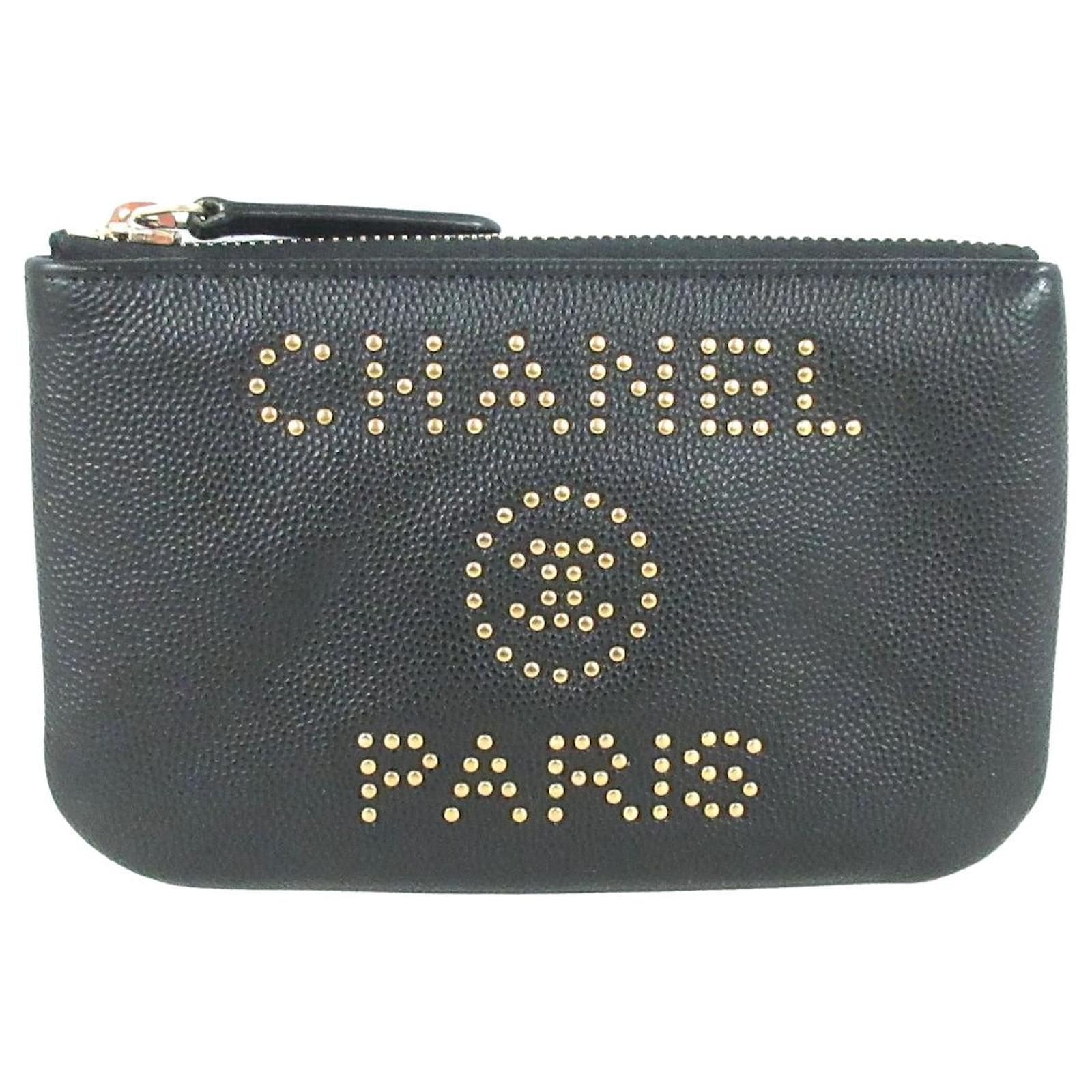 Chanel clutch bag Black Leather ref.484844 - Joli Closet