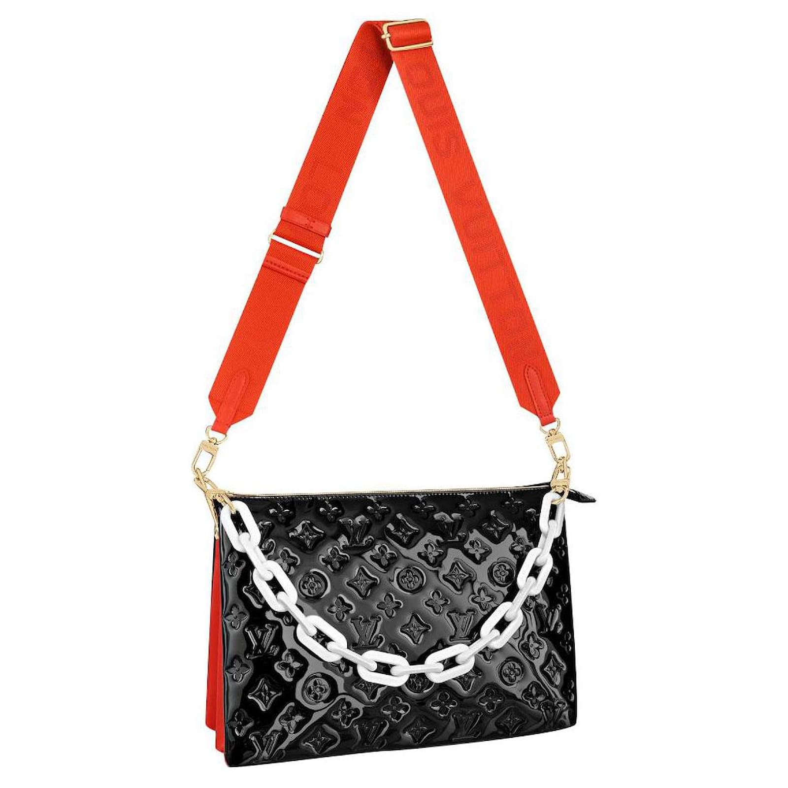 Louis Vuitton - Coussin MM - Black Leather Shoulder Bag w/ 2