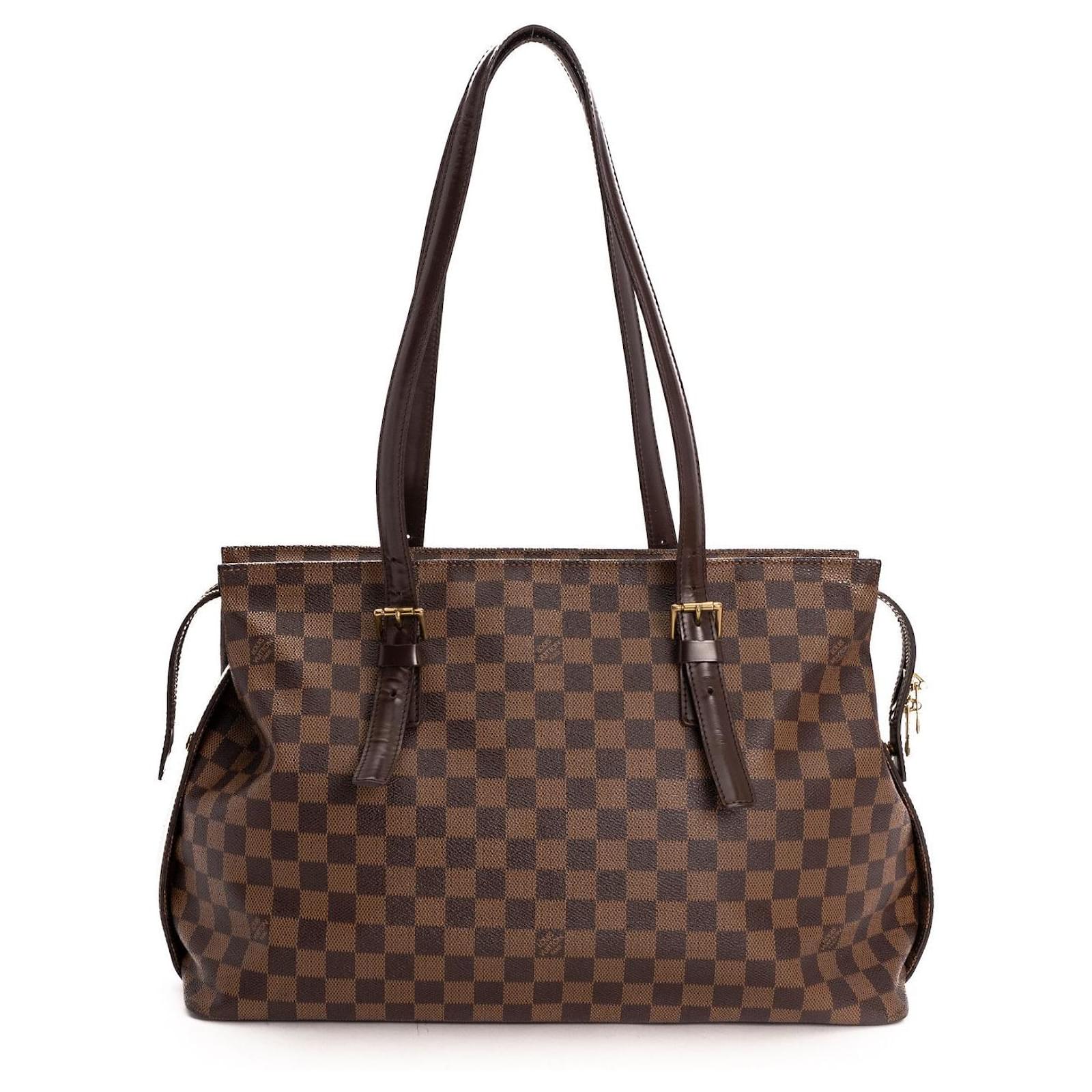 Pre-Owned Louis Vuitton Chelsea Damier Ebene Brown 