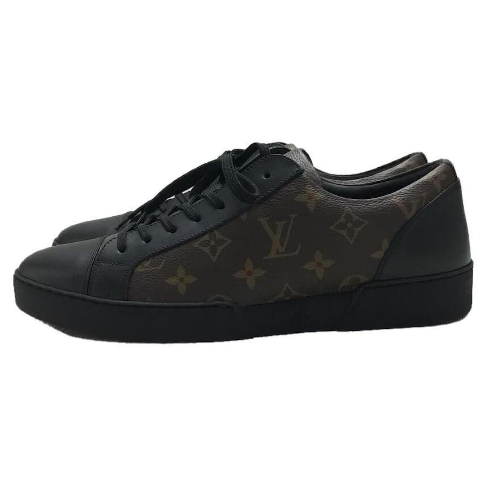 Match up leather trainers Louis Vuitton Brown size 8.5 UK in Leather -  21474648