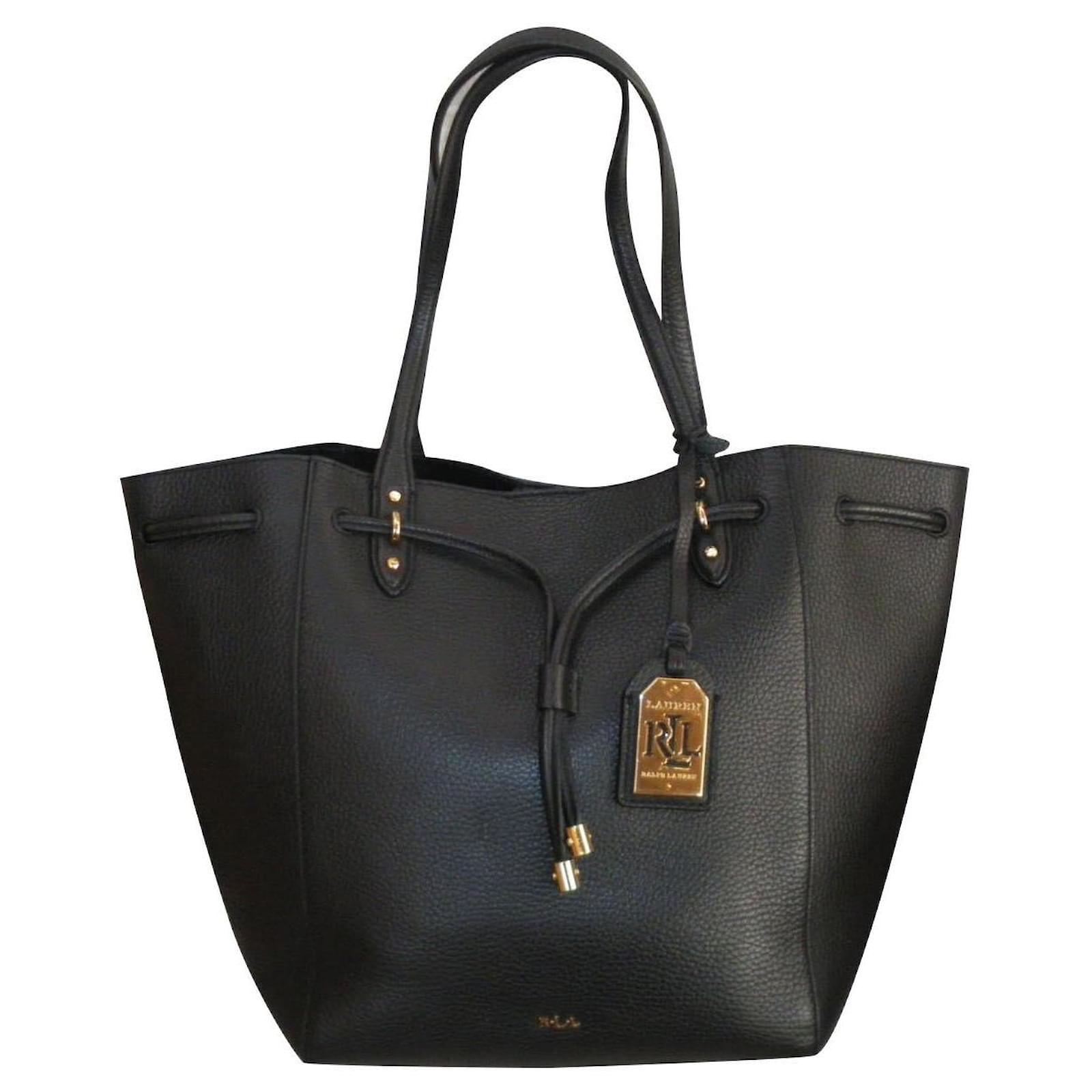 Vernederen Levering Whirlpool Ralph Lauren Handbags Black Leather ref.485552 - Joli Closet