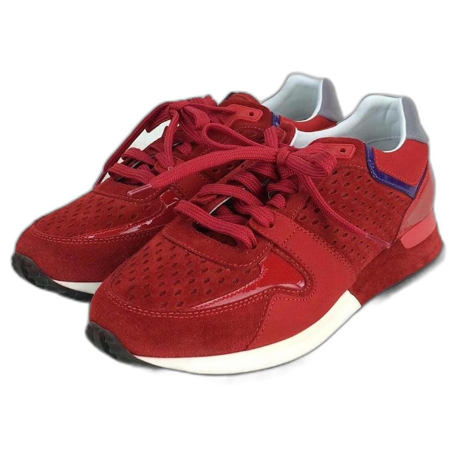 Louis Vuitton / Sneakers basse / 35 / Rosso / Pelle ref.485701 - Joli Closet
