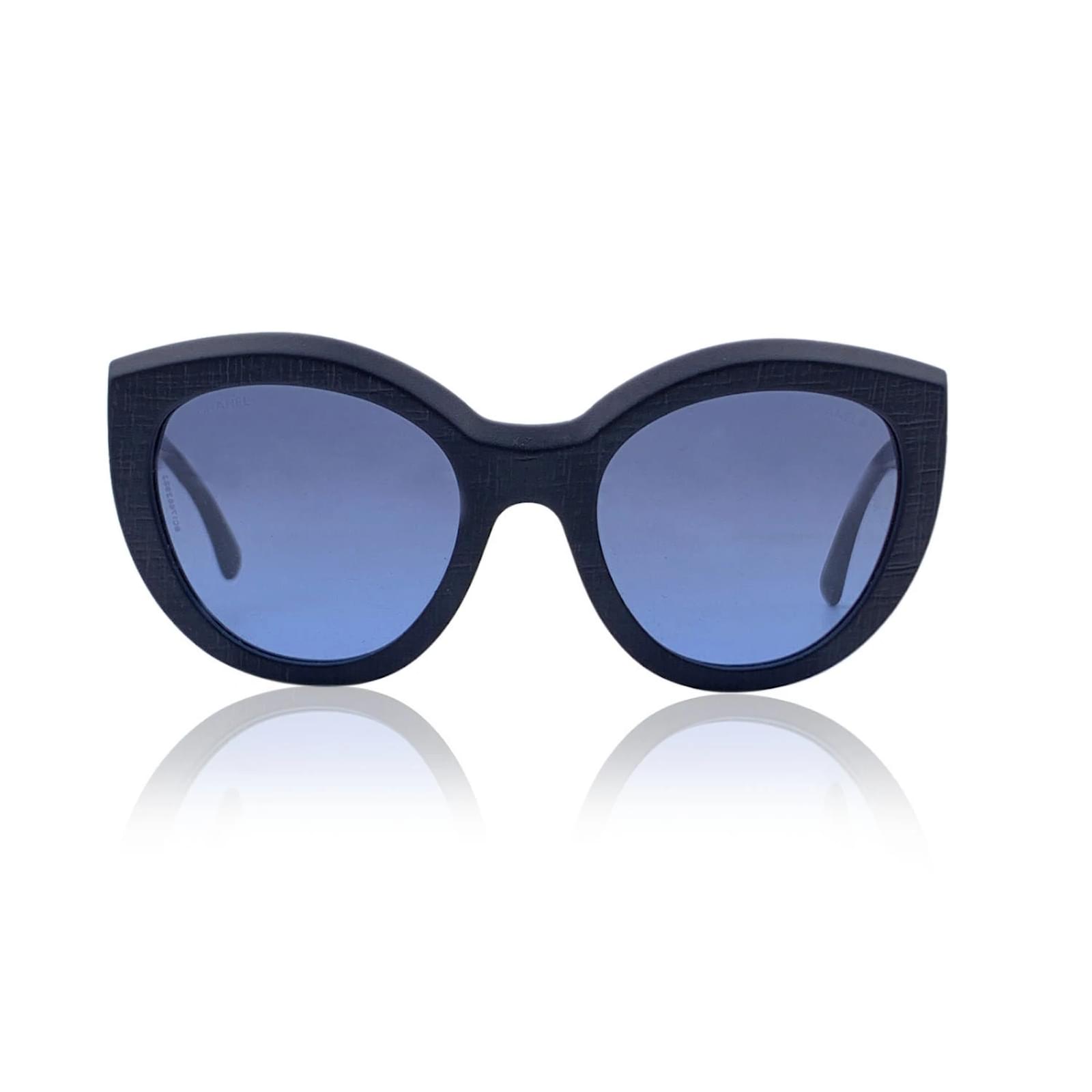 Chanel Black acetate 5331 Mint Womens Sunglasses 51/20 140MM ref