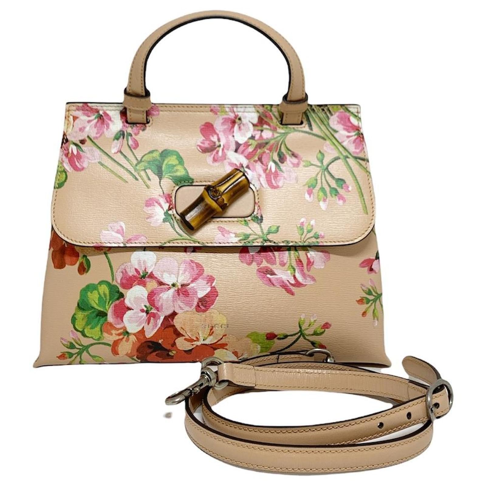 Used] GUCCI Gucci Blooms Bamboo Daily Flower 2Way Handbag