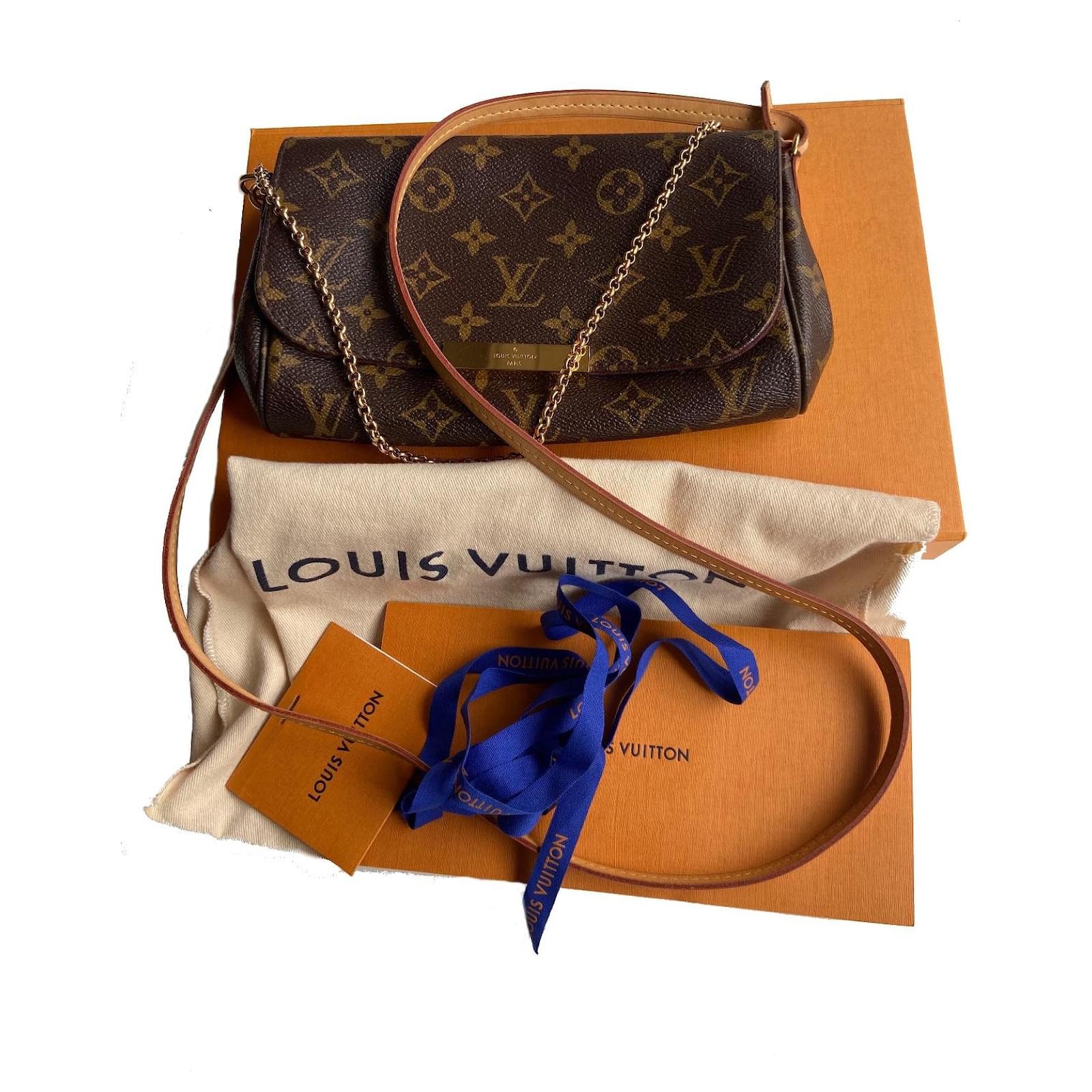 louis vuitton favorite monogram pm brown