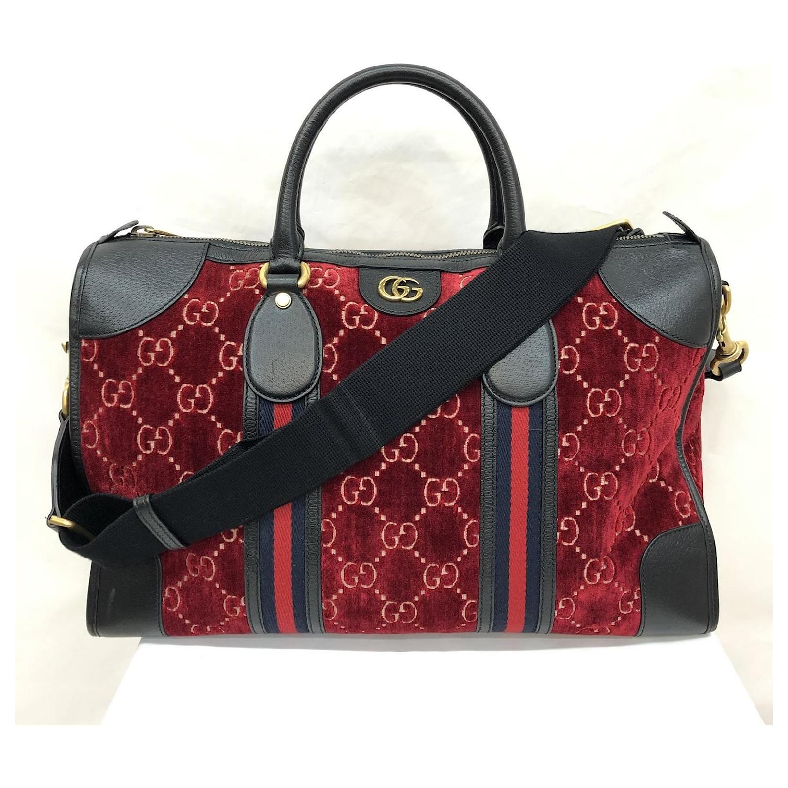 Boston Bag - Red and Black