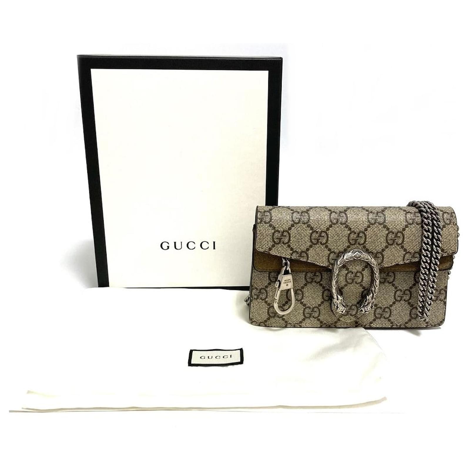 Gucci - Dionysus GG Super Mini Bag - Brown - Pre-Loved