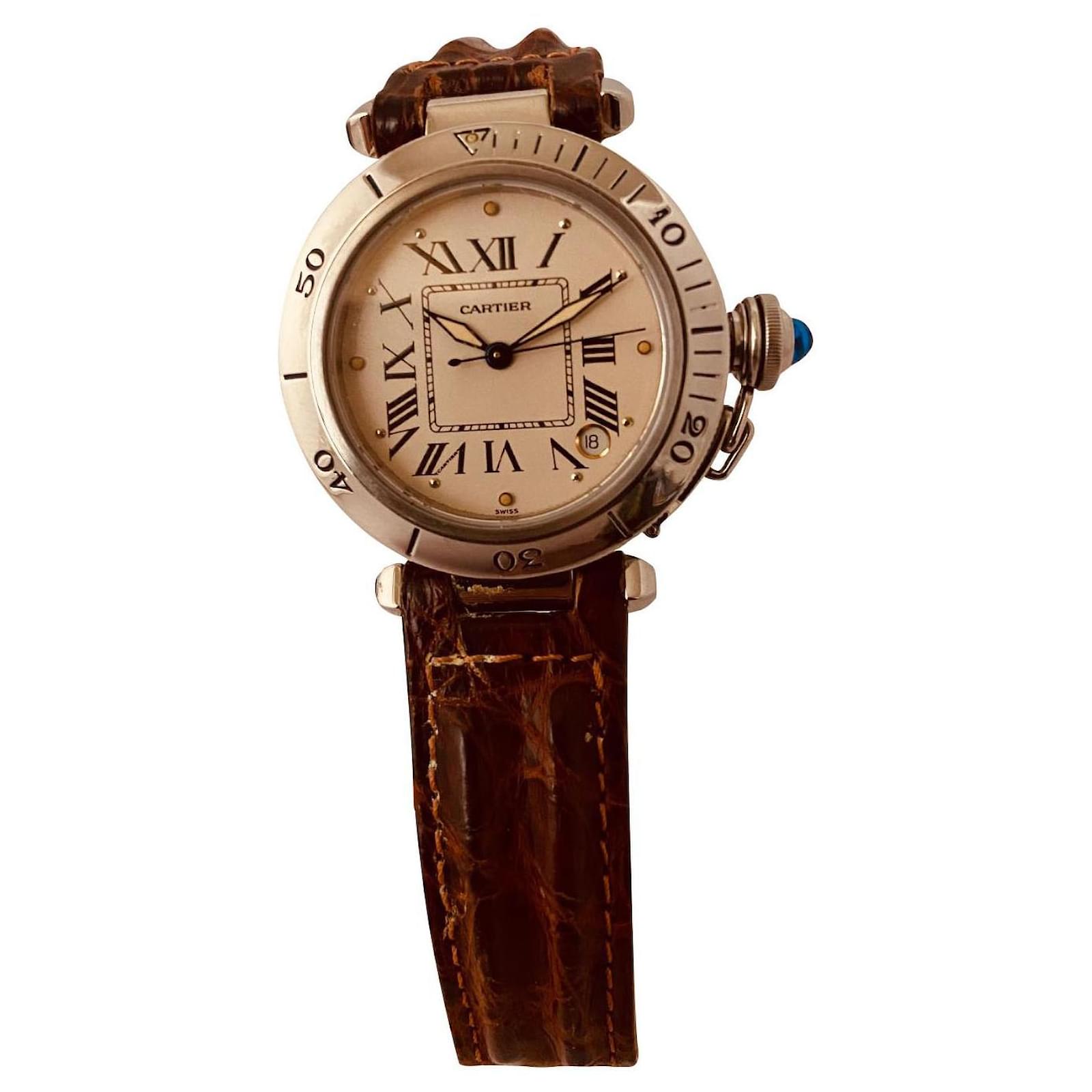 Cartier Pasha automatic Silvery Steel 