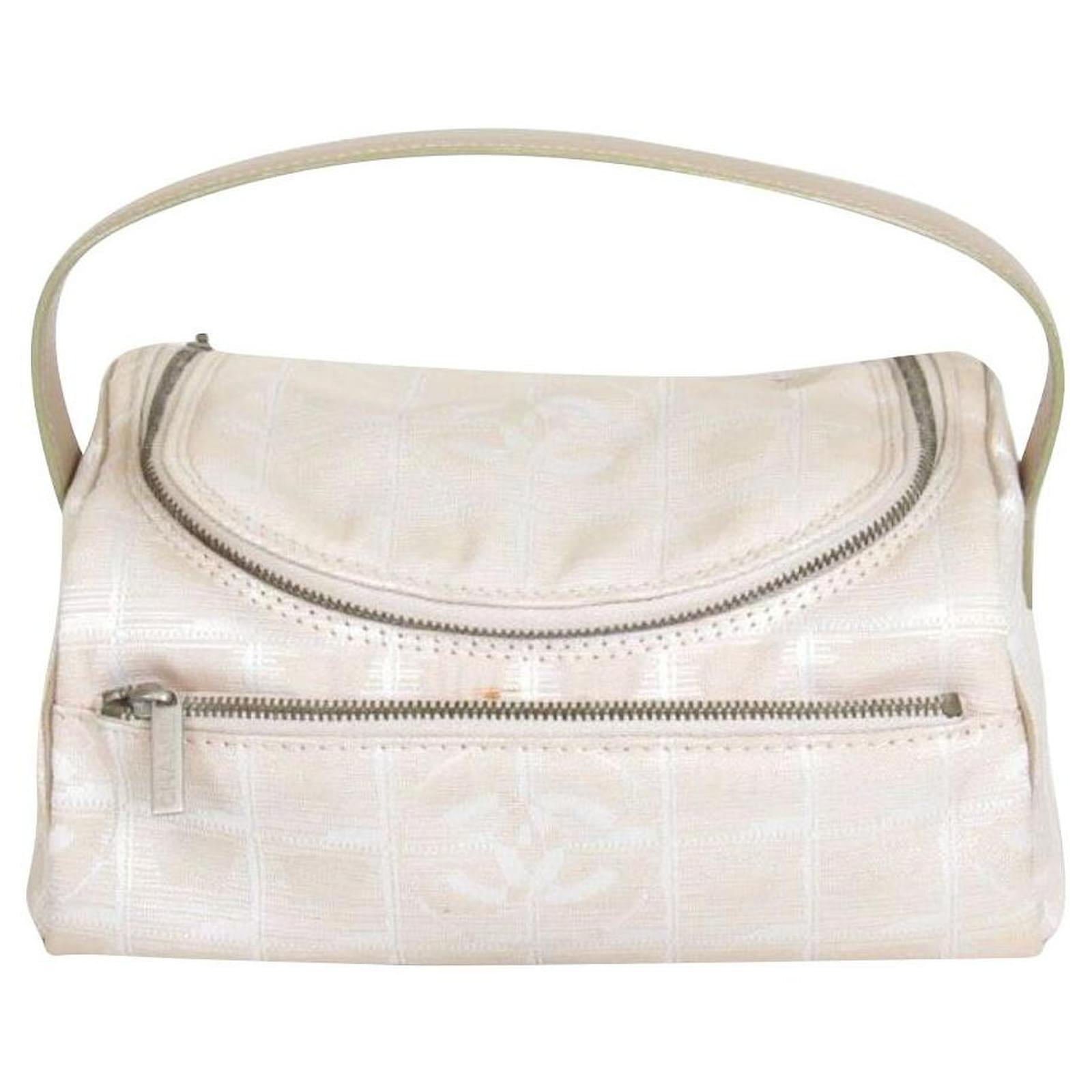 CHANEL New Travel Line Vanity Bag Handbag Cosmetic Pouch Beige ref.488710 -  Joli Closet