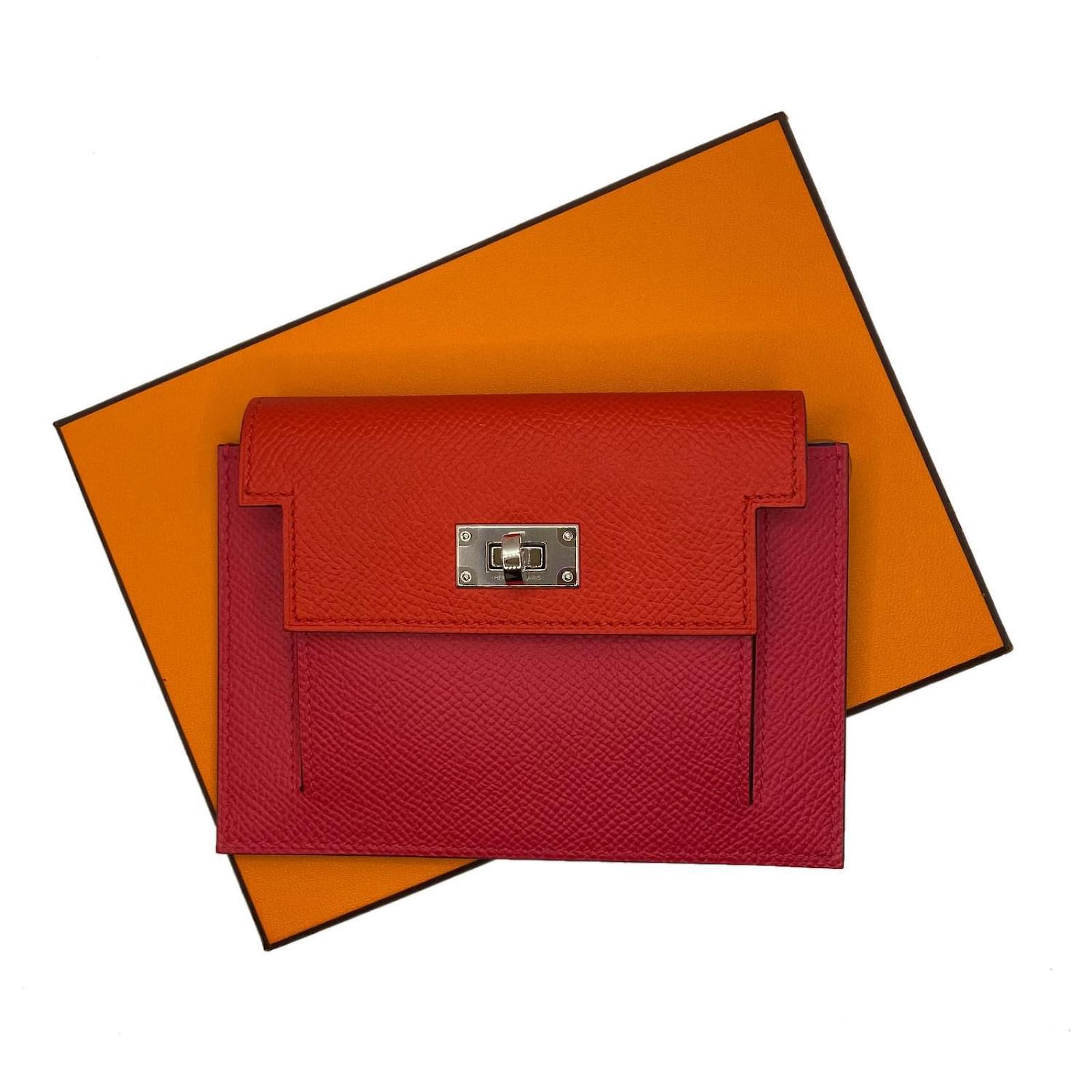 Hermès Kelly wallet Pink Leather ref.488916 Joli Closet
