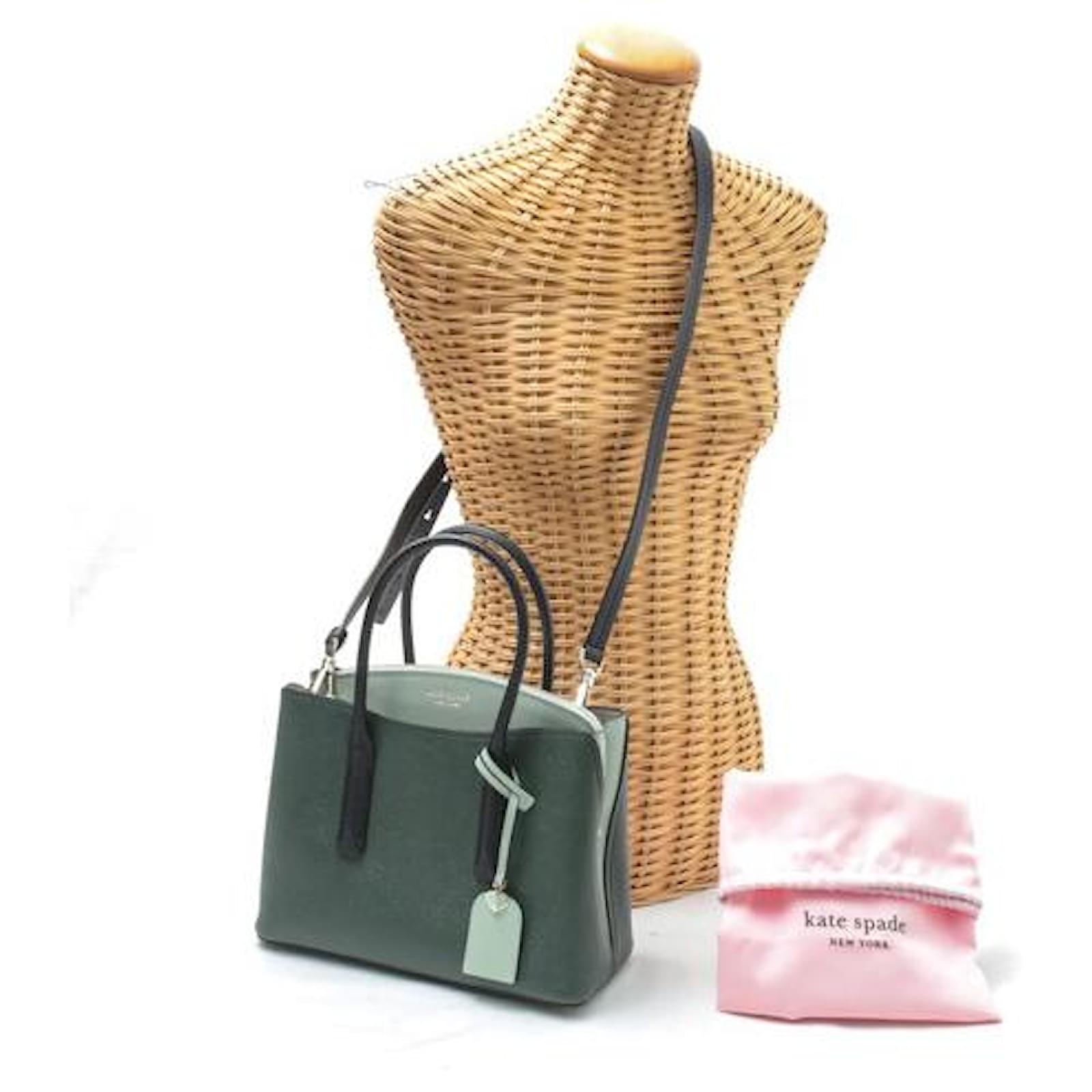 Used] Kate Spade Handbag Margot Shoulder bag Leather Shoulder bag Diagonal  ladies Green Black  - Joli Closet