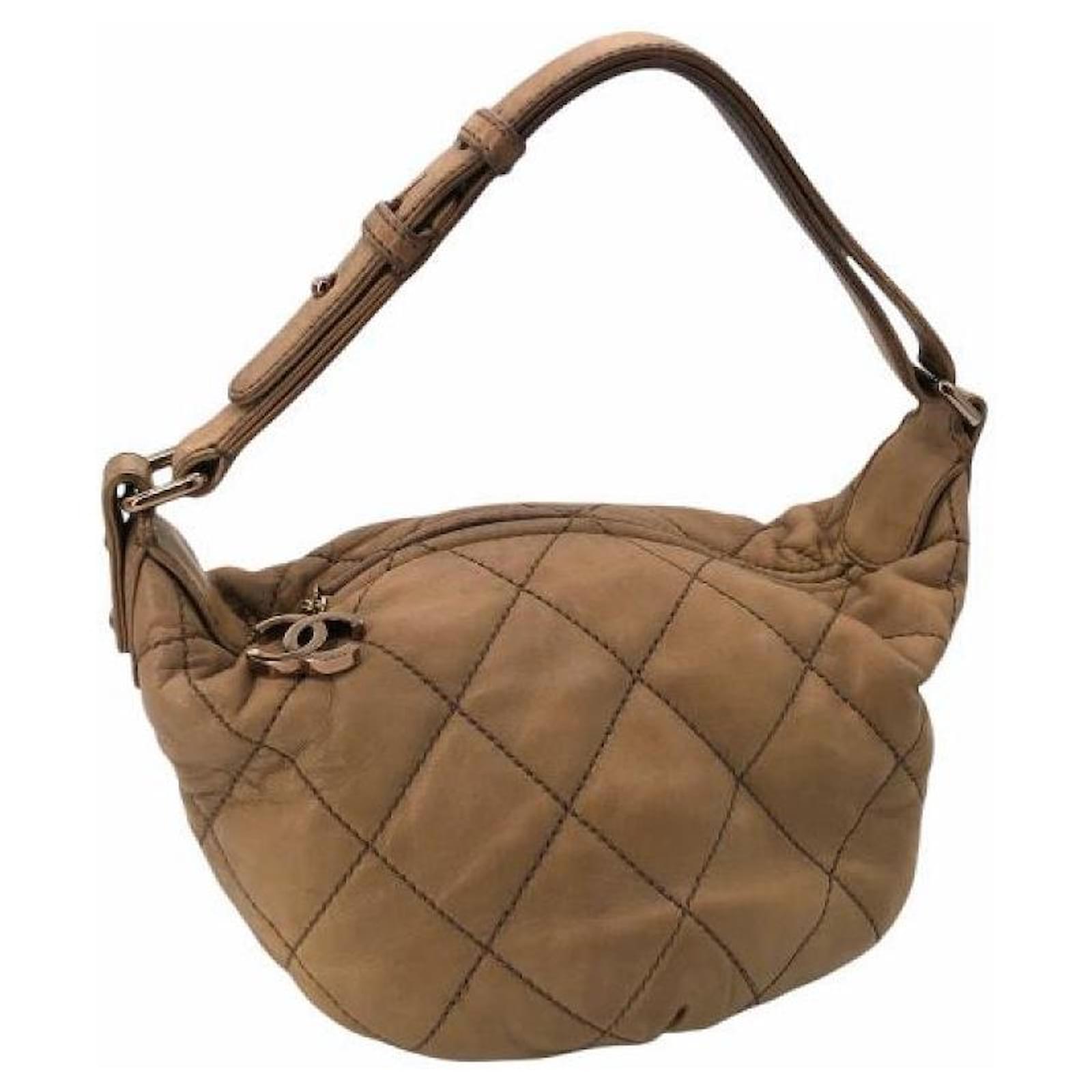 Used] CHANEL Wild Stitch One Shoulder Bag Handbag Leather Brown ref.489826  - Joli Closet