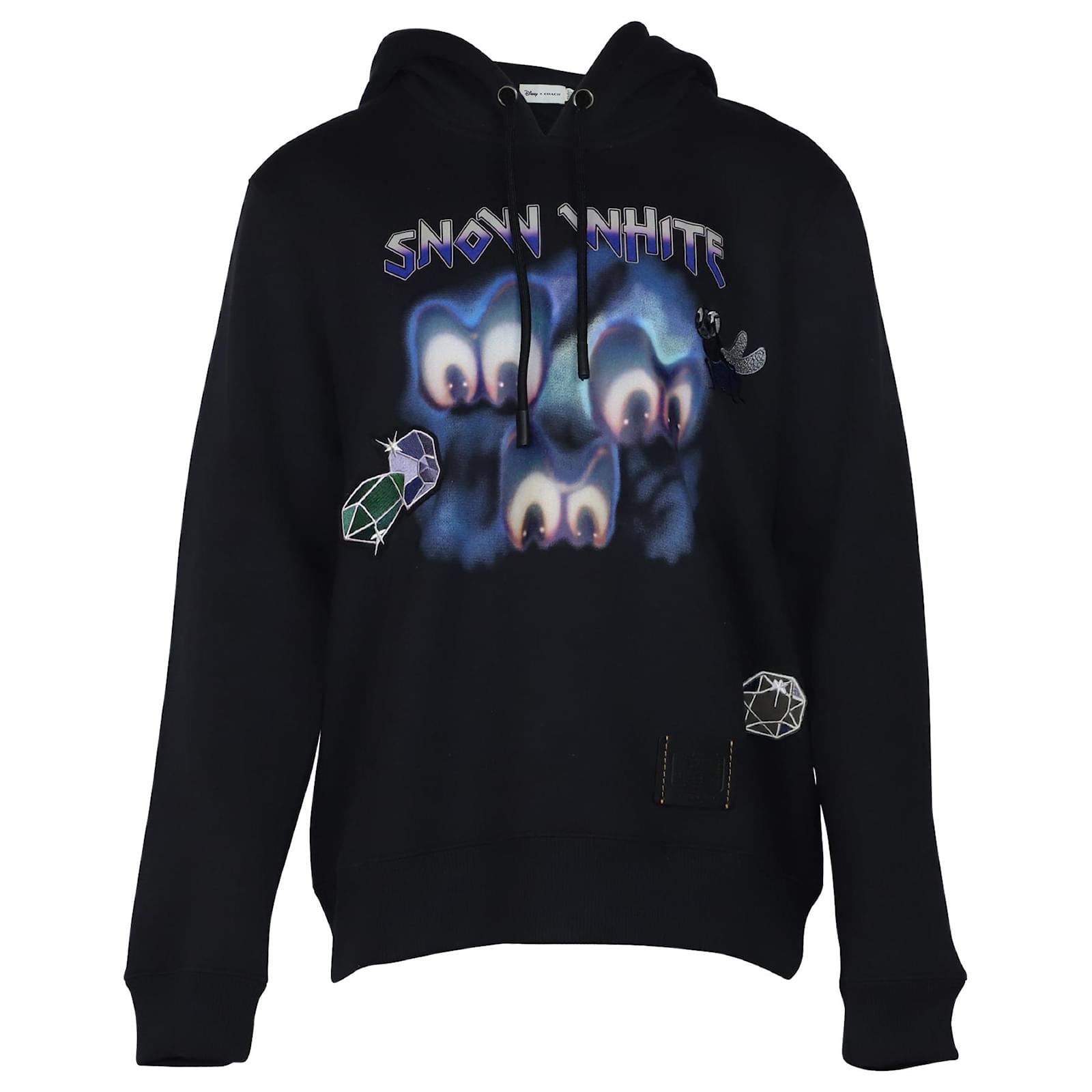 Sudadera con capucha Sleepy de algodón negro de Disney x Coach ref