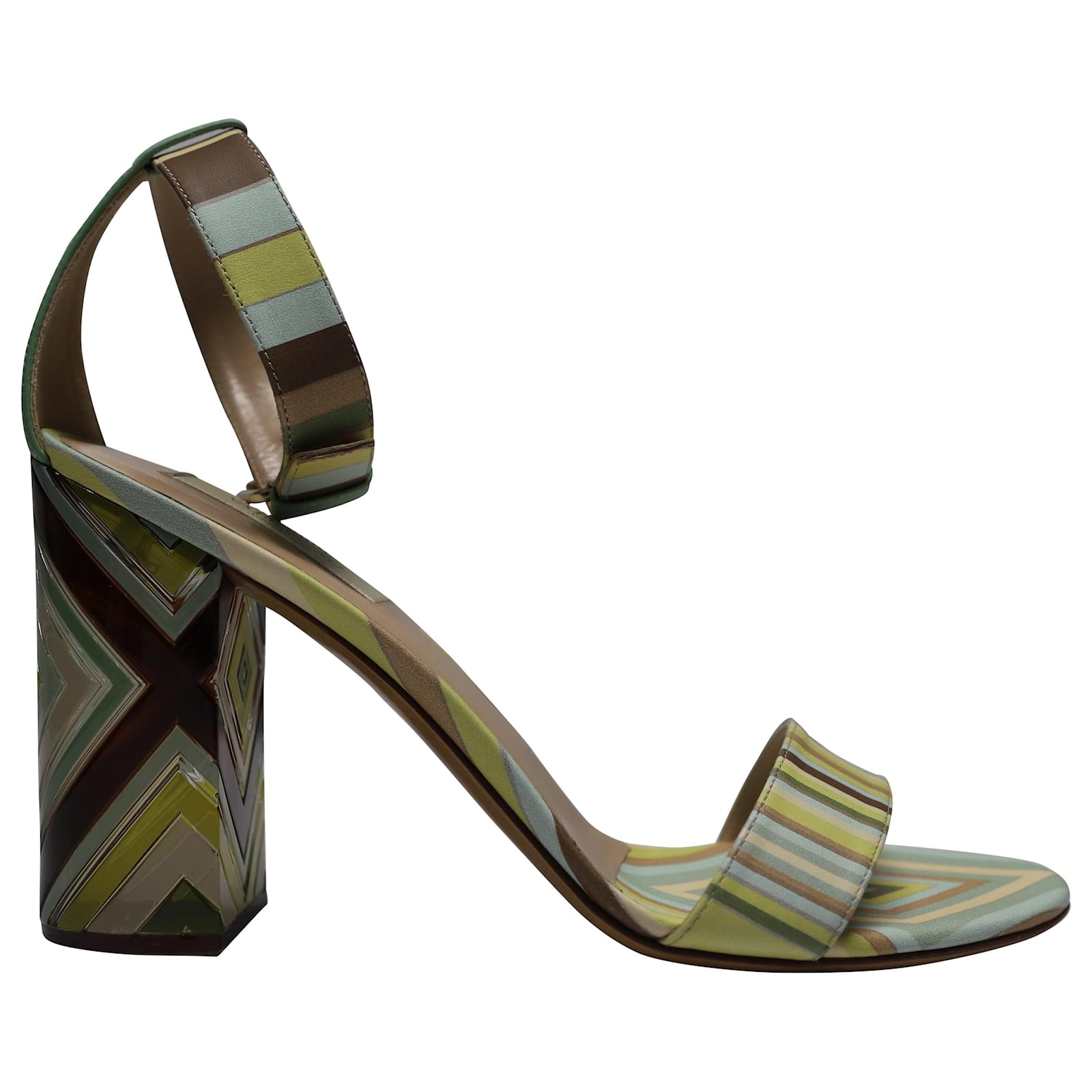 Costura nativa de Valentino 1975 Sandalias en Piel Multicolor Cuero  ref.490083 - Joli Closet