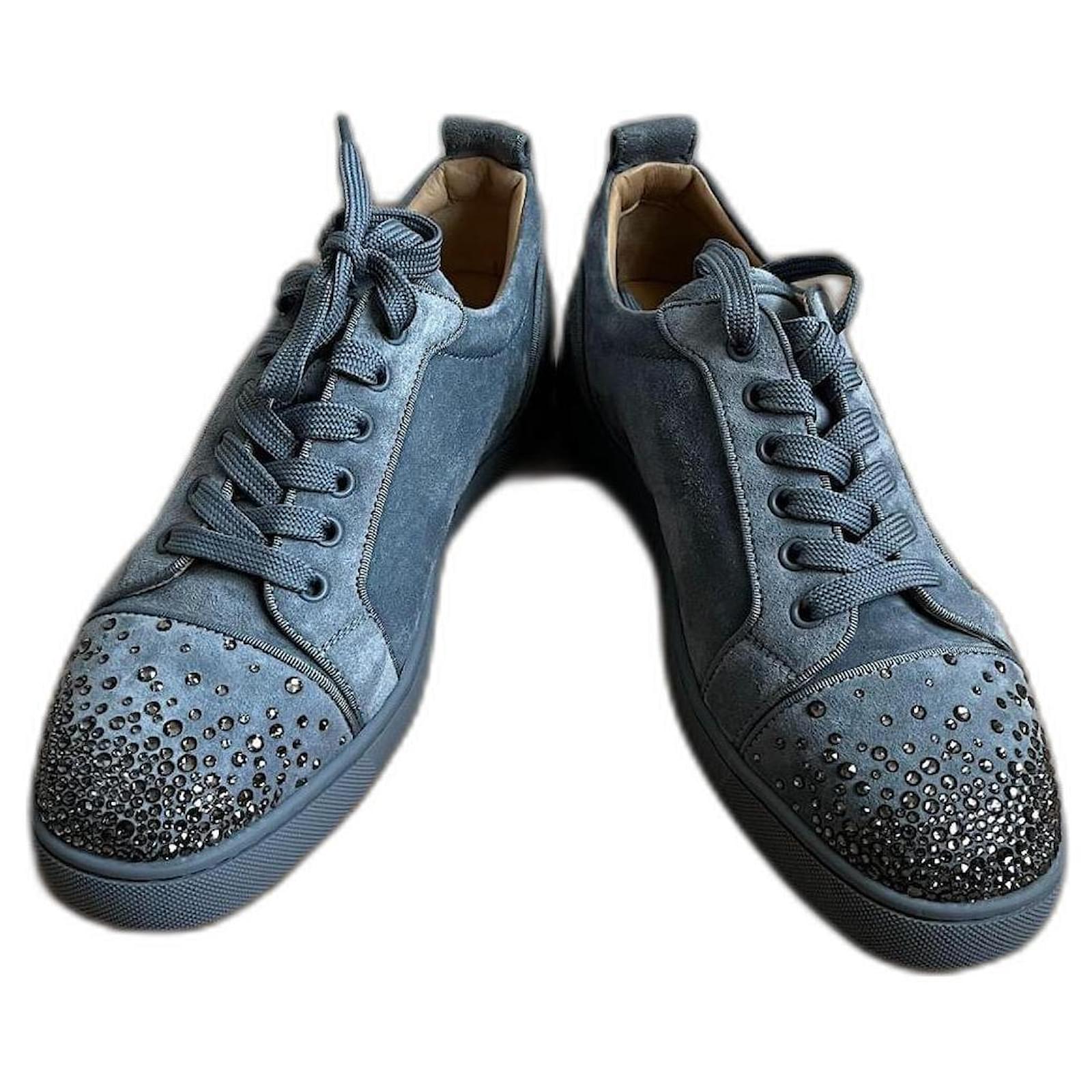 Christian Louboutin Louis junior Gris Gamuza ref.490651 - Joli Closet