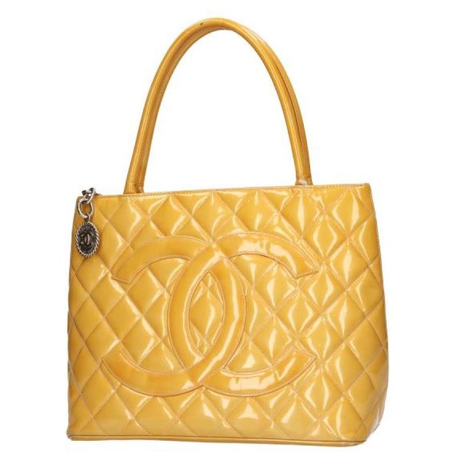 chanel yellow purse