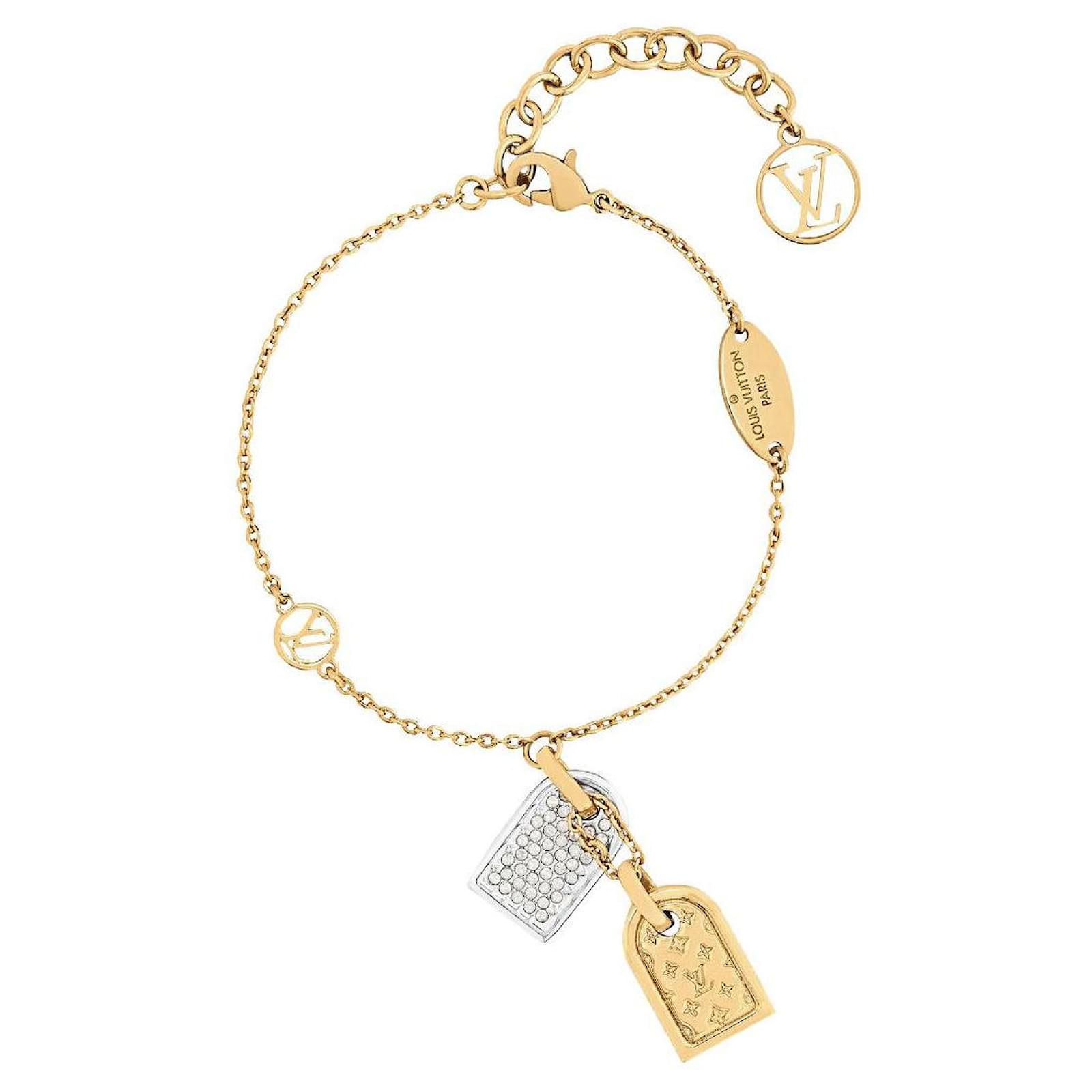 Louis Vuitton LV Bracelet with tags Golden Metal ref.491141 - Joli