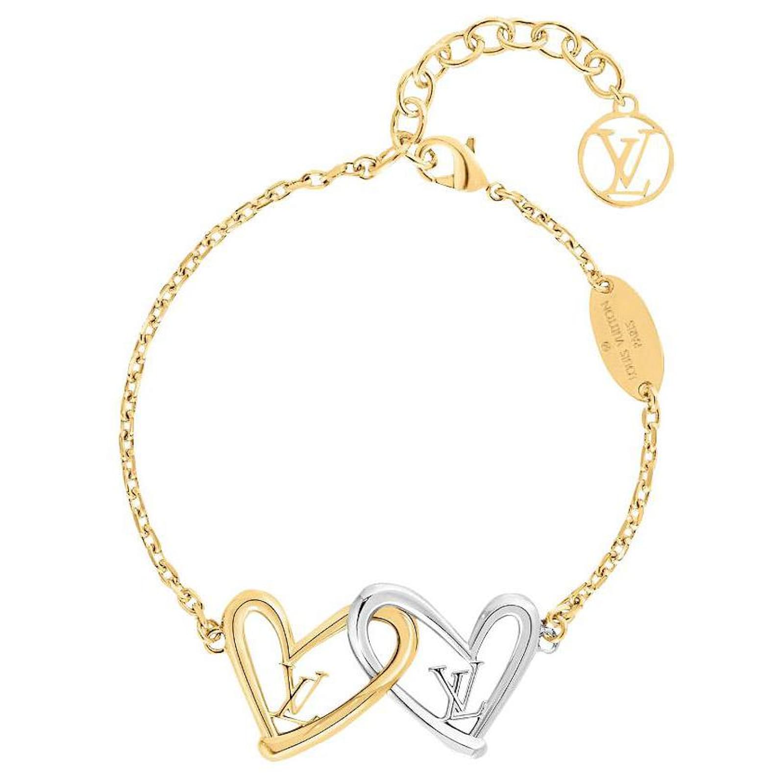 Louis Vuitton LV Bracelet Fall in Love Golden Metal ref.491142