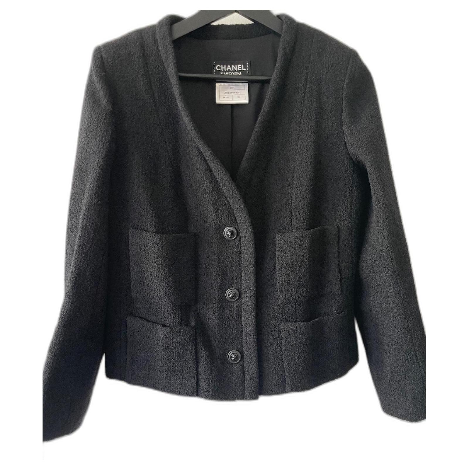 Chanel Jackets Black Wool ref.492036 - Joli Closet