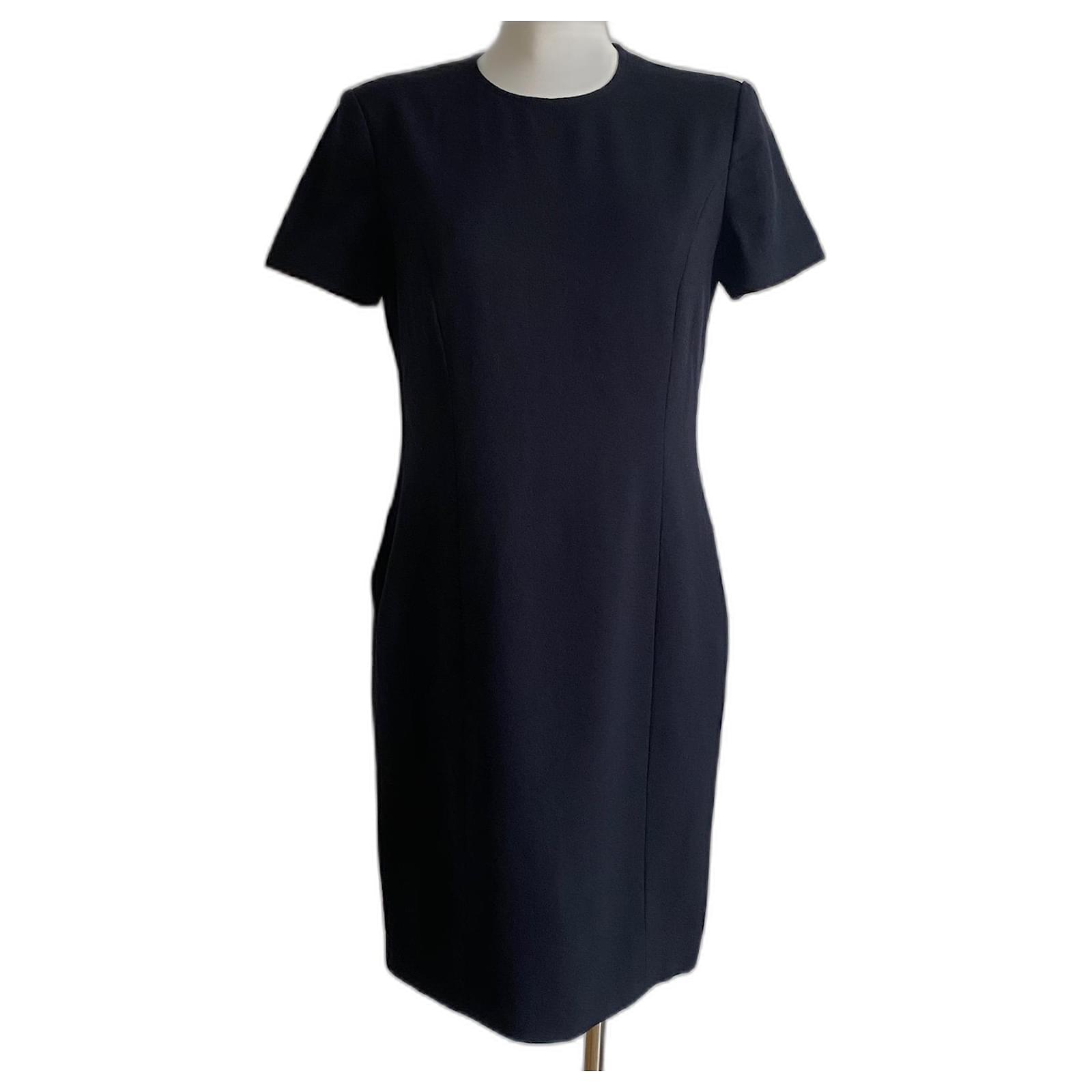 Chanel Mini dress Navy blue Wool ref.492094 - Joli Closet