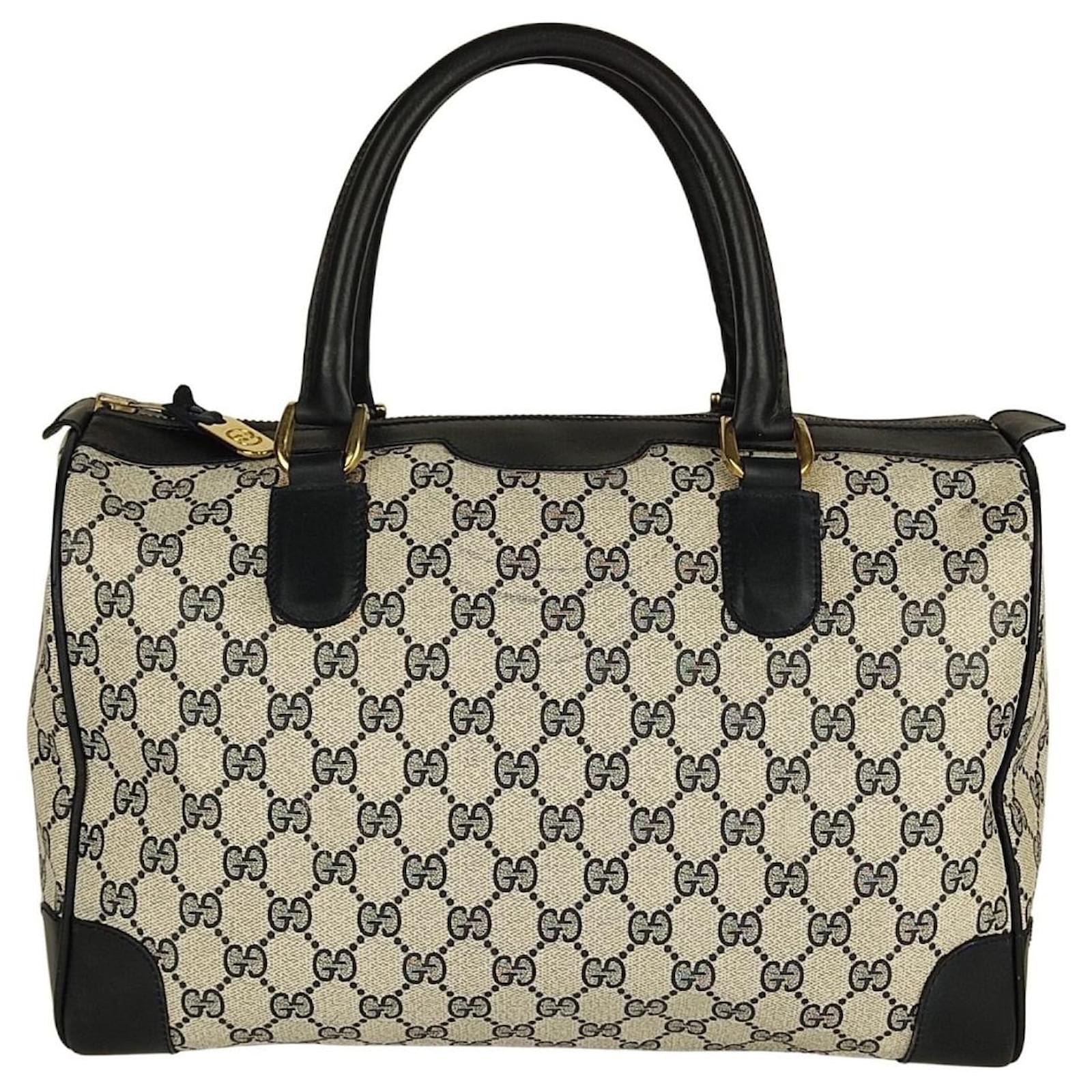Gucci Boston GG handbag Blue Cloth ref.492382 - Joli Closet