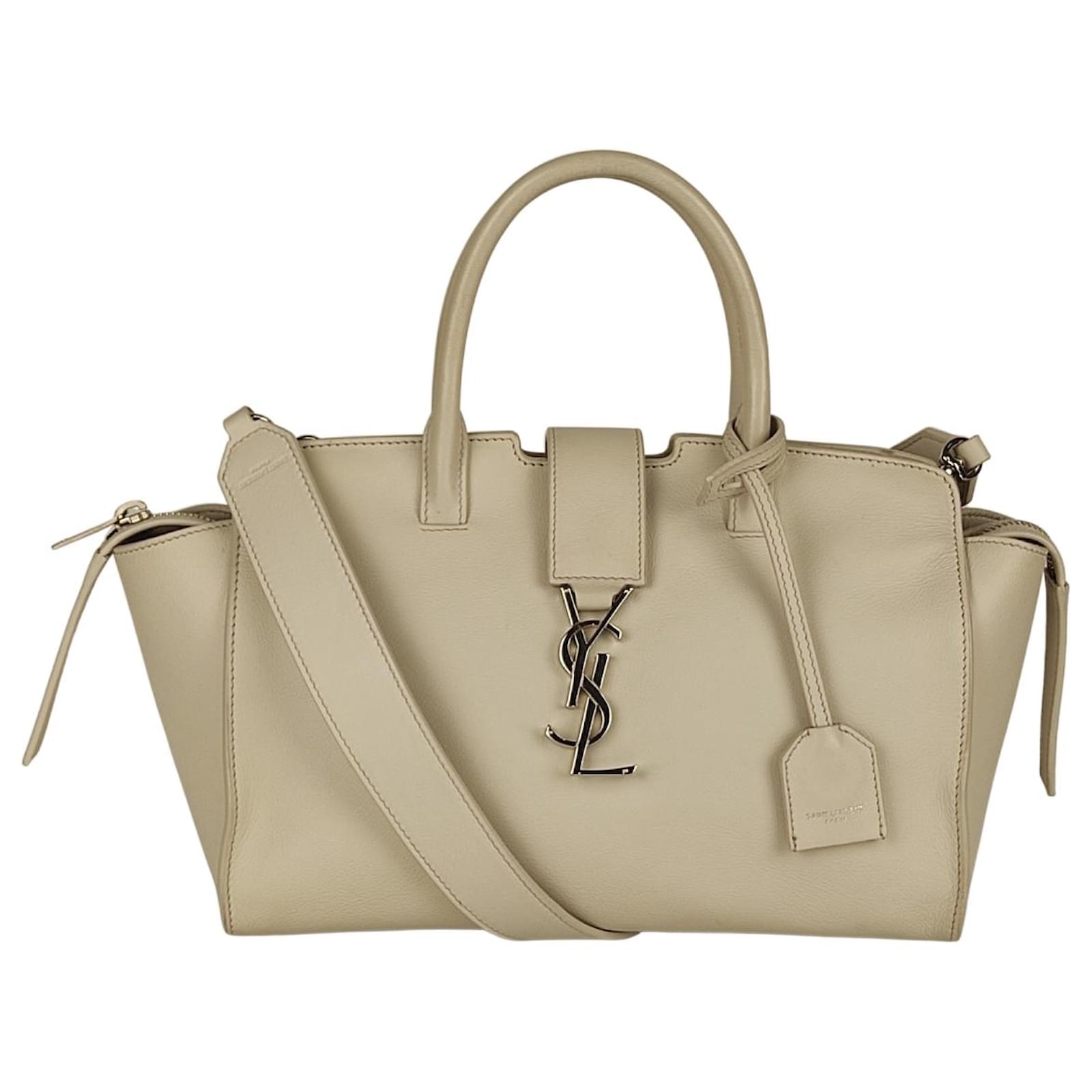 Saint Laurent Downtown bag 2Way White Leather ref.492411 - Joli Closet