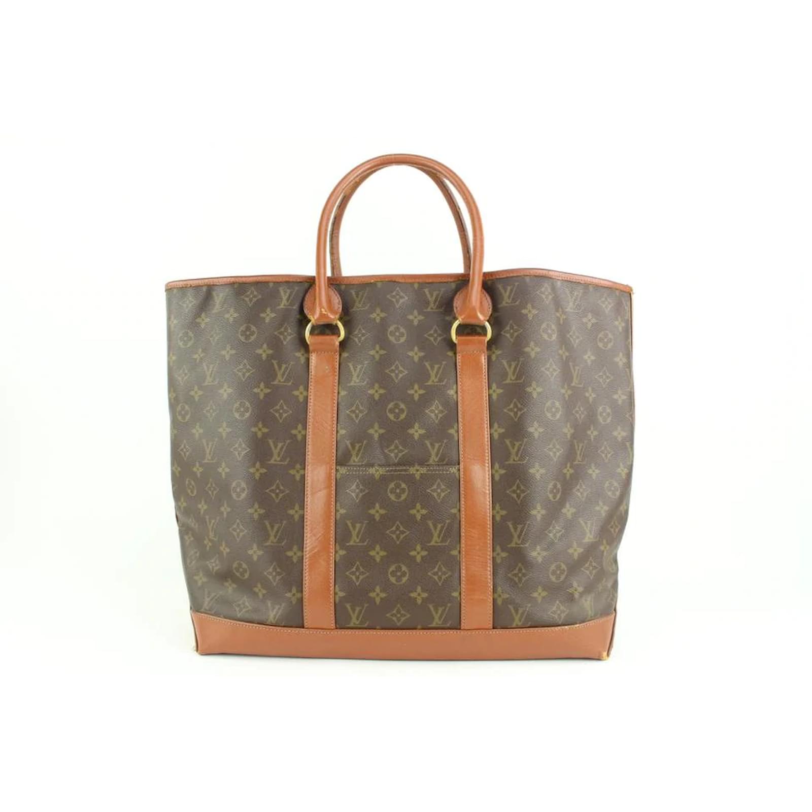 Louis Vuitton XL Monogram Sac Weekend GM Tote Bag Leather ref