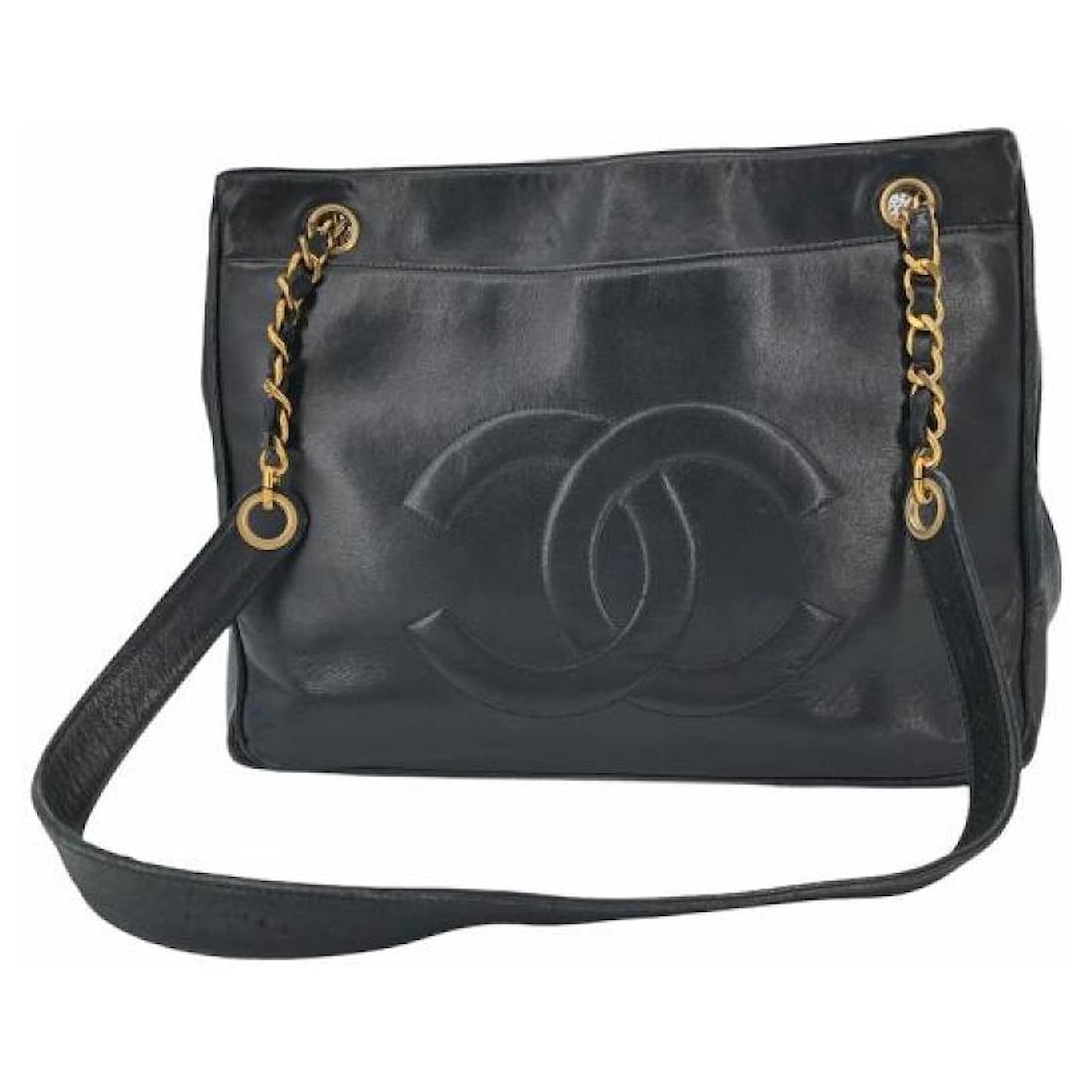 Used] Chanel / CHANEL Coco Mark Chain Bag Shoulder Bag Tote Bag Black  Lambskin ref.492604 - Joli Closet