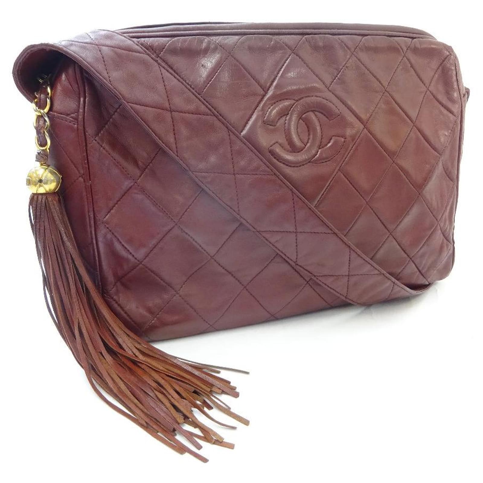 Used] CHANEL Chanel Coco Mark Fringe Matrasse Shoulder Bag Ladies