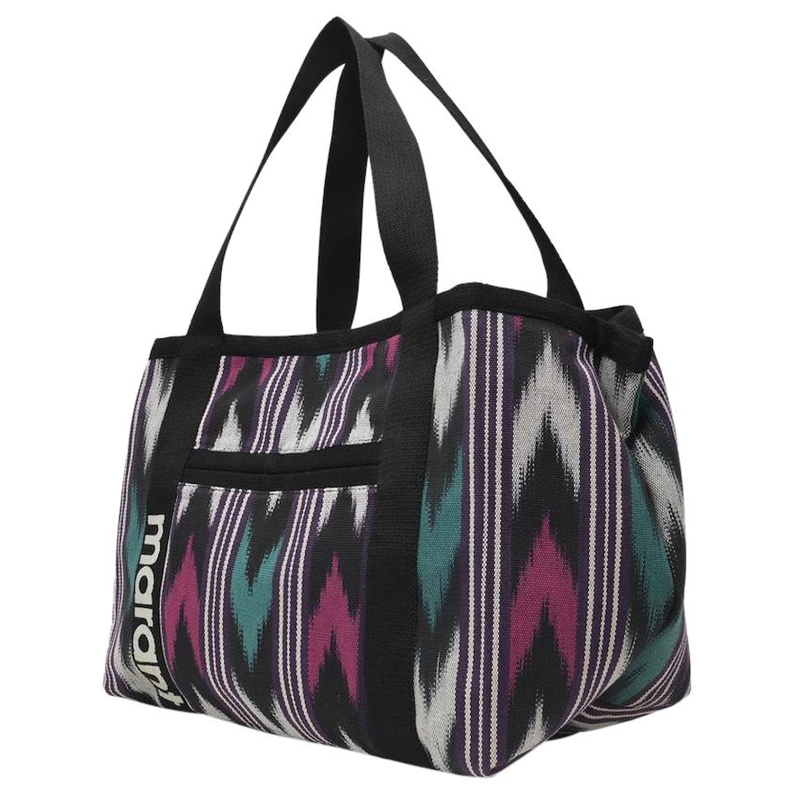 Isabel Marant Bolso Darwen de Lona Azul Algodón ref.493693 - Joli Closet