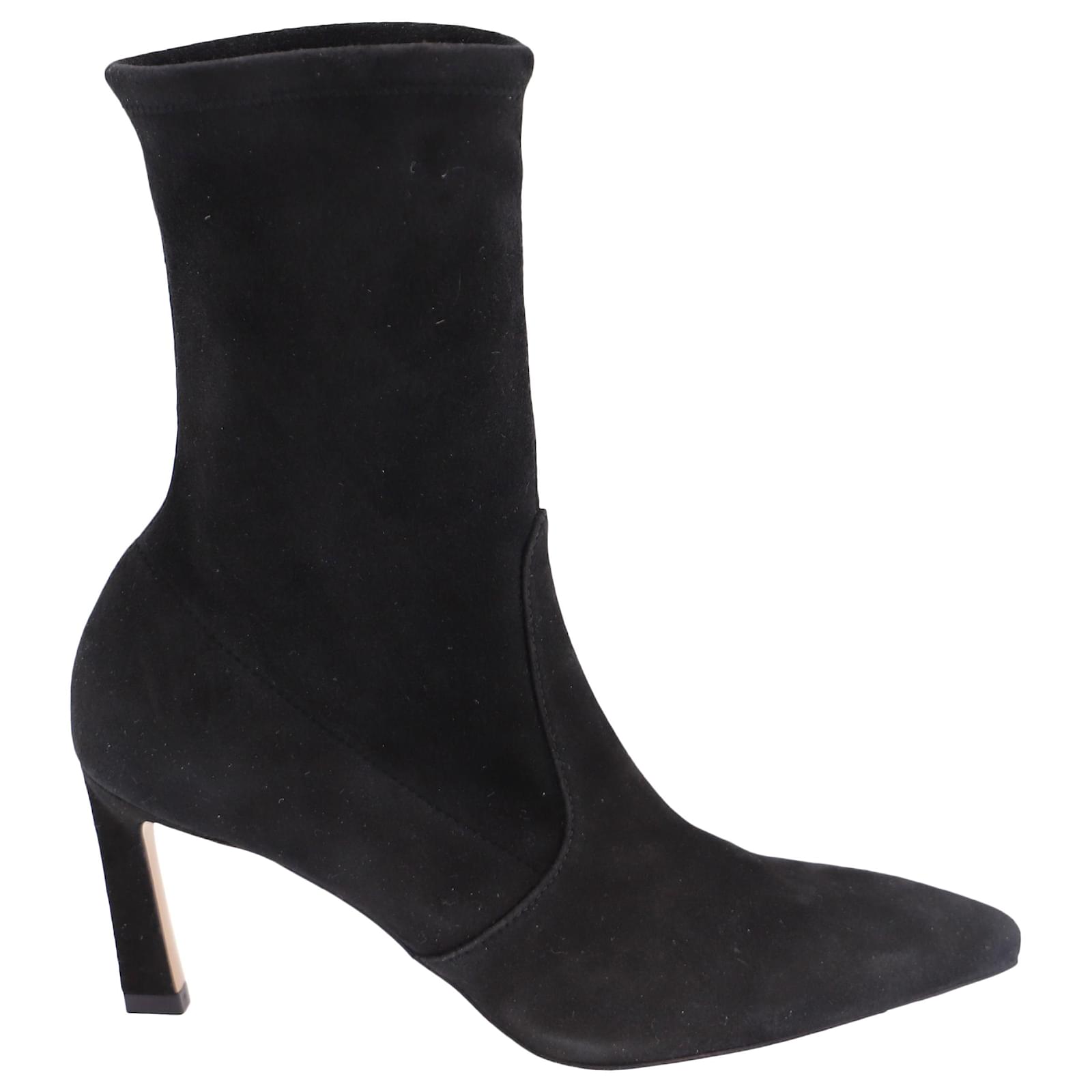 Stuart weitzman rapture hotsell 75mm suede sock bootie