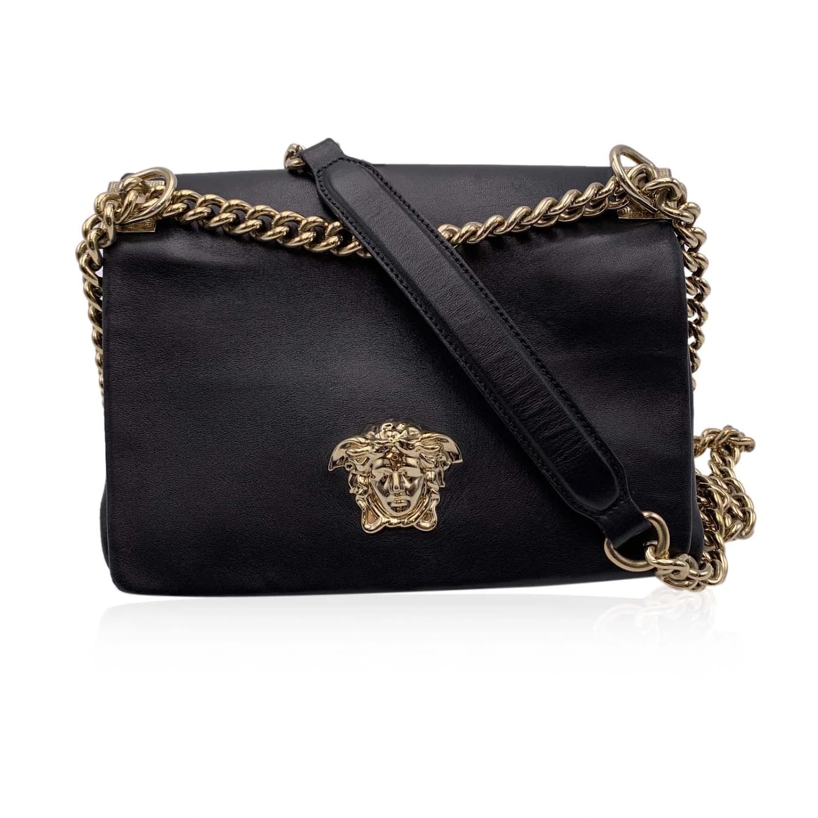 Versace Medusa Bolsa Versace Negra Con Dorado Versace Bolso De