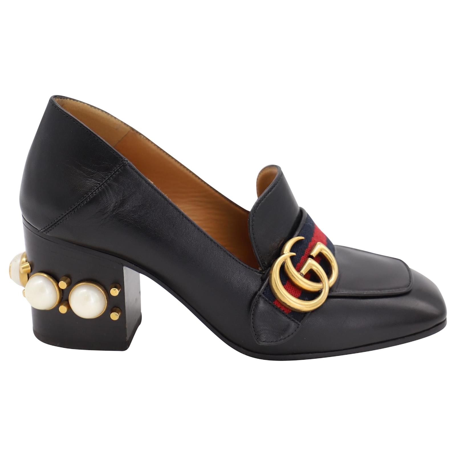 Heeled loafer with Gancini ornament | black | Moccasins Women's | Ferragamo  GB
