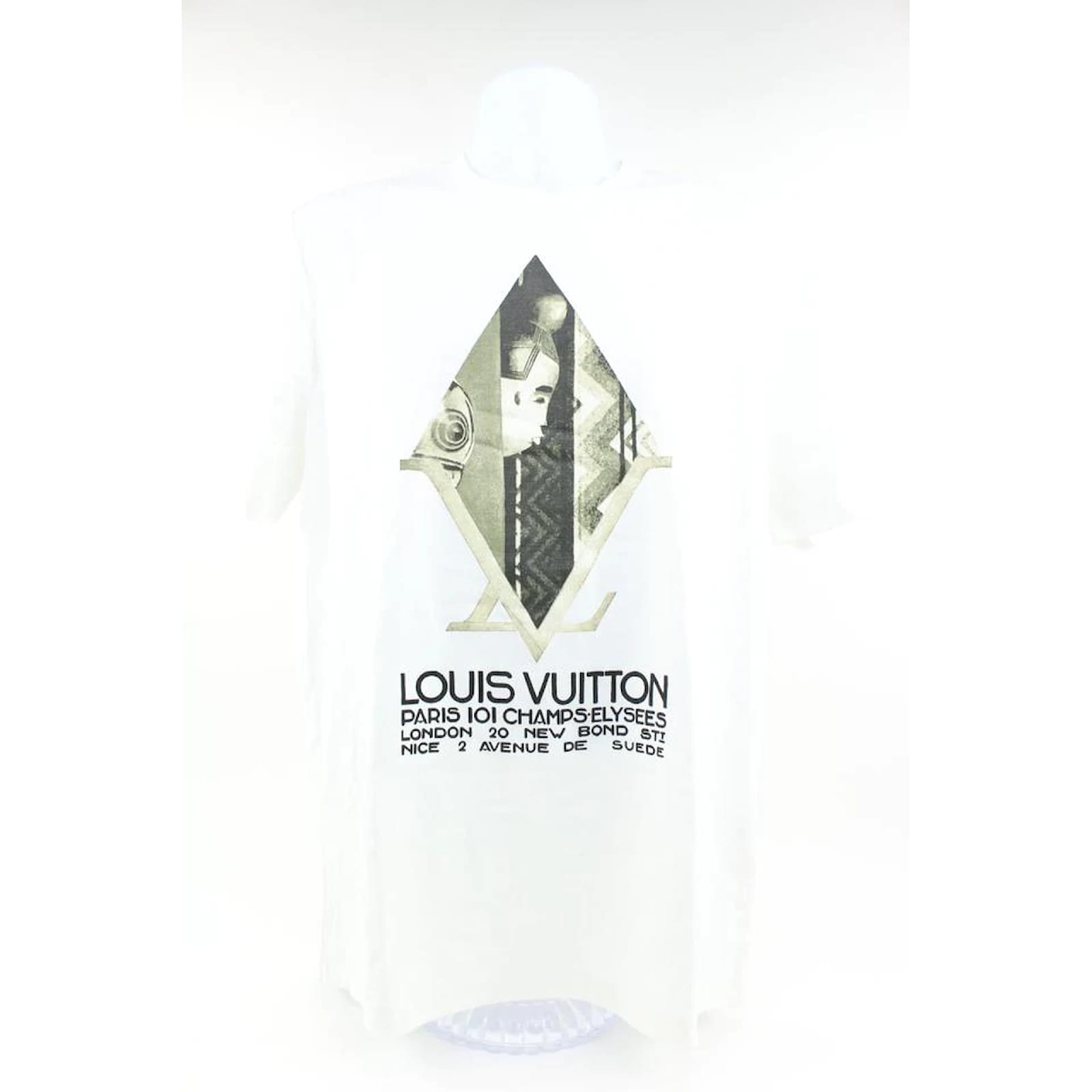 Louis Vuitton Men's XL Diamond Address Afircan Art LV T-Shirt ref.494981 -  Joli Closet