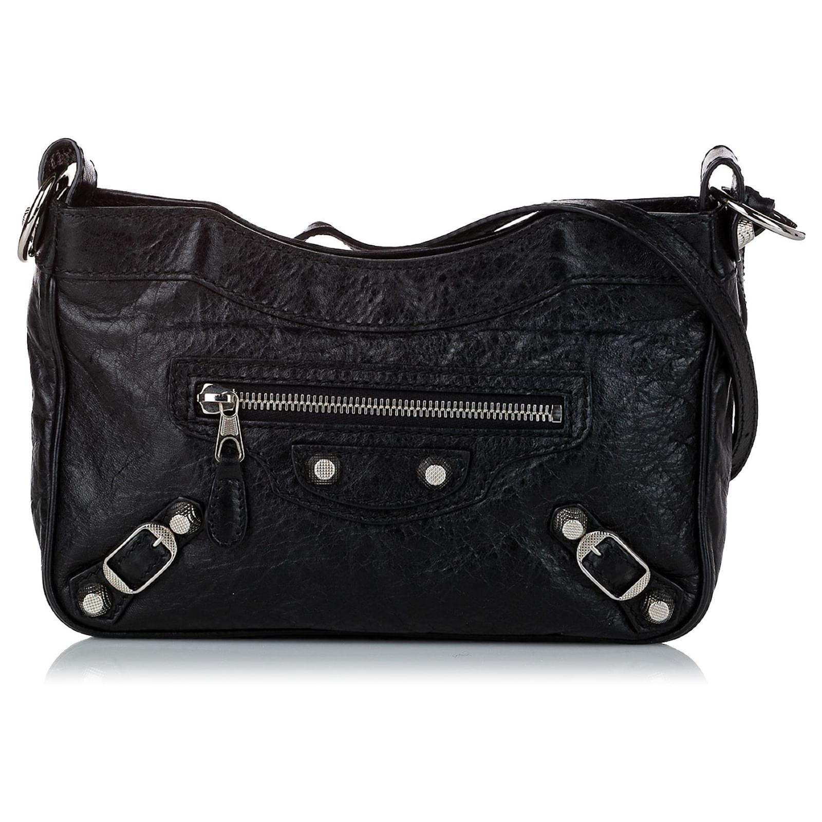 Balenciaga Black Motocross Hip Giant 21 Crossbody Bag Leather ref