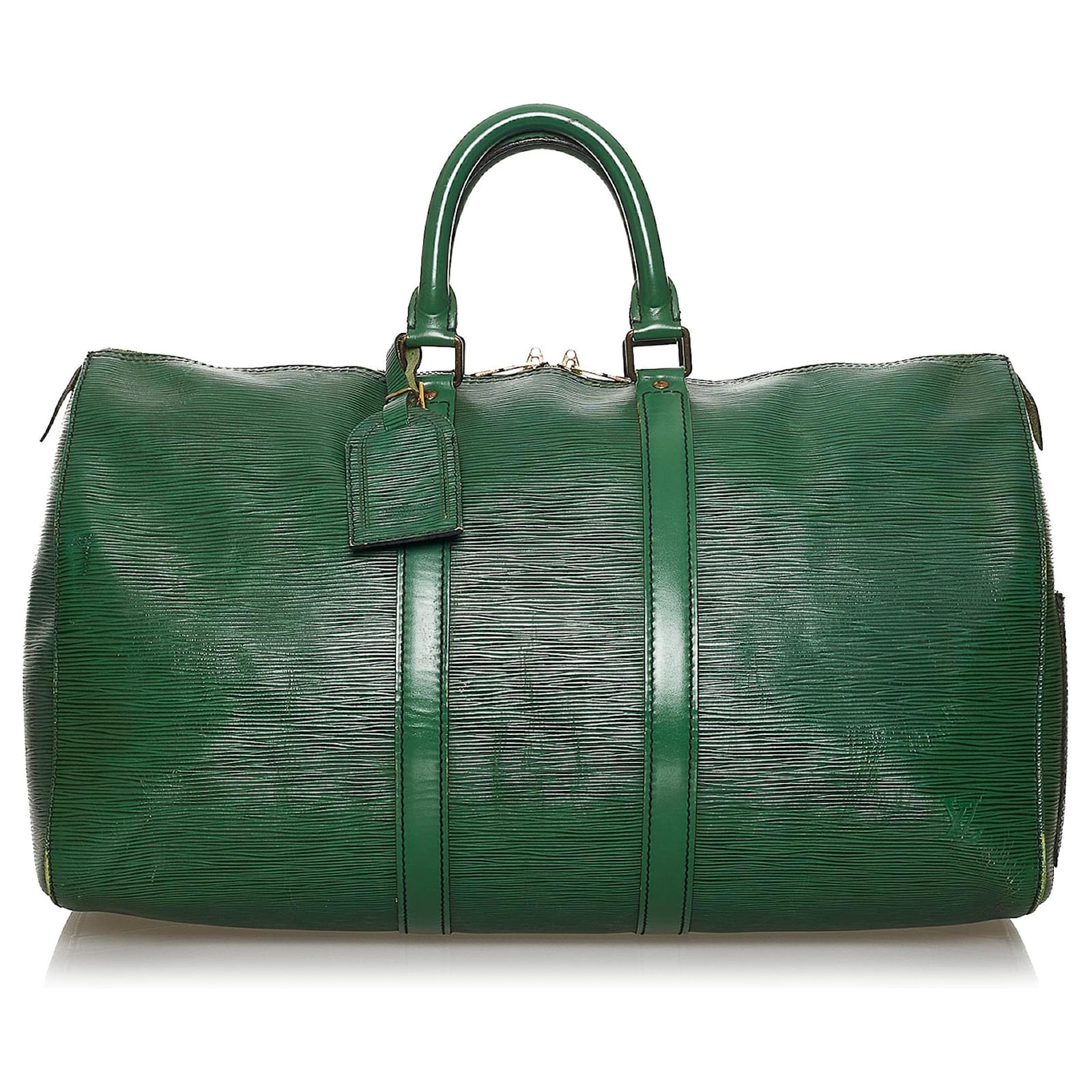Louis Vuitton Green Epi Leather Keepall 45 Bag Louis Vuitton