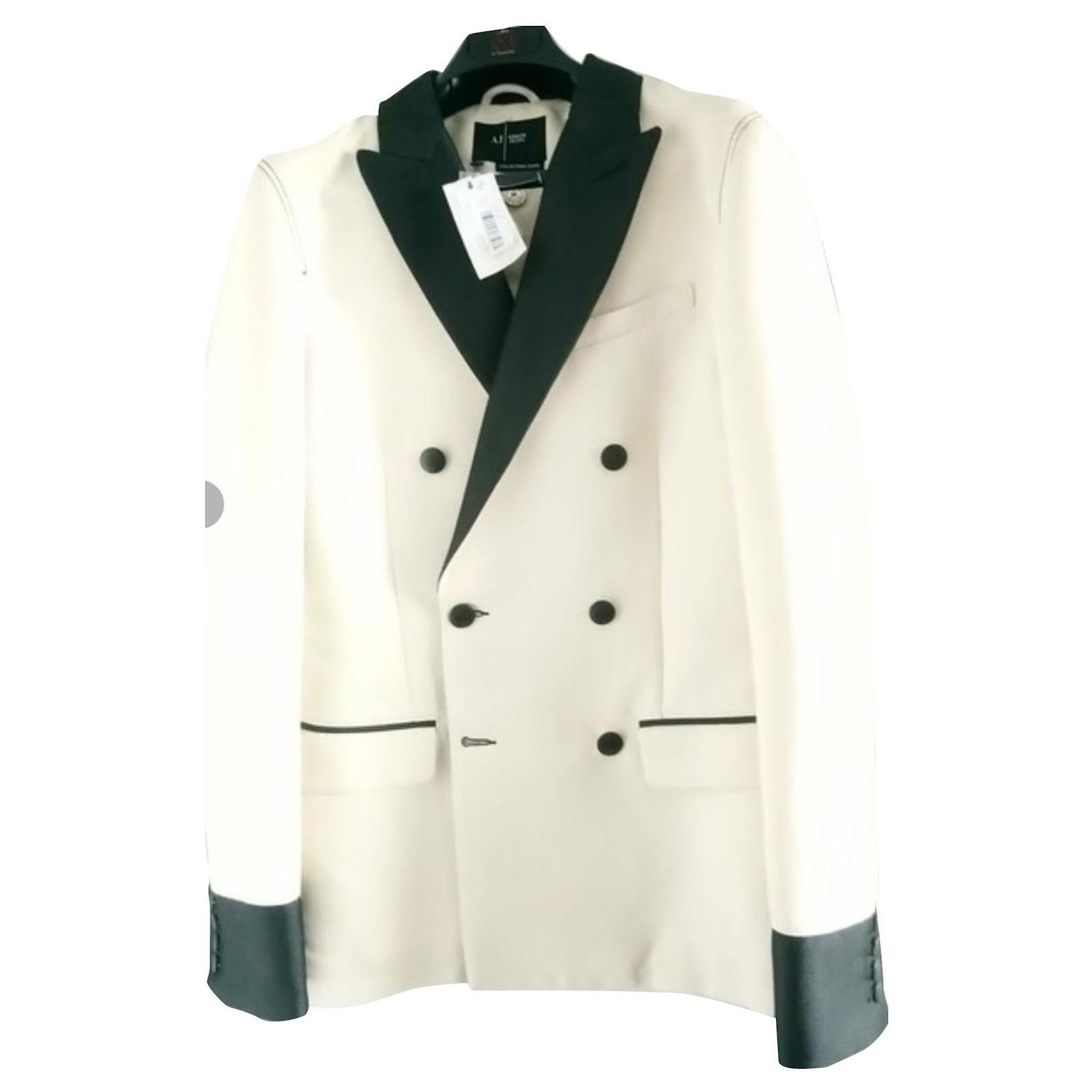 Veste Vintage Emmanuel Ungaro 1982 - Blanc Cassé, Taille 38/40 (6) - Occasion Très Bon état