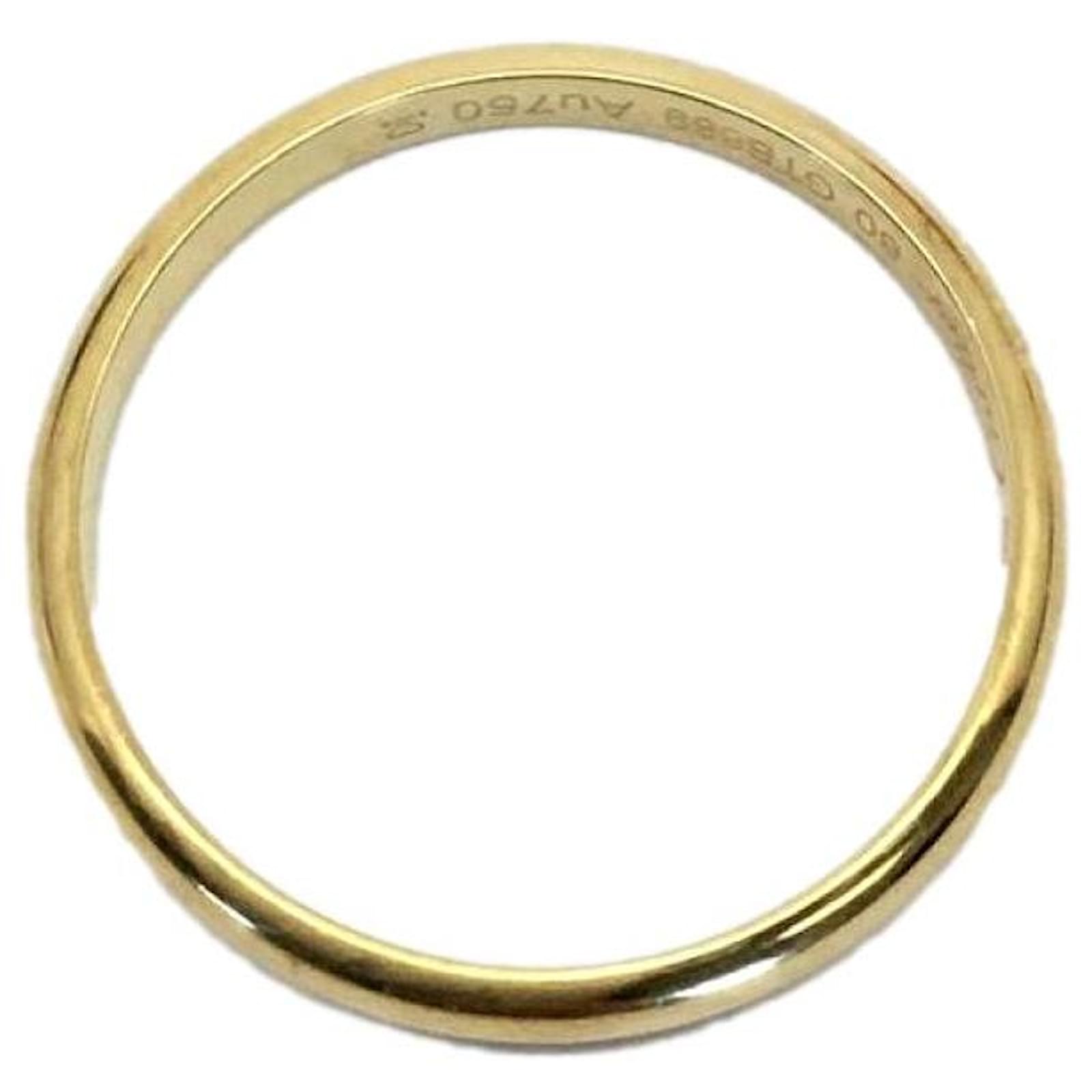 Usado] Cartier [Cartier] K18Anillo clásico YG Au750 anillo # 60 Oro  ref.495925 - Joli Closet