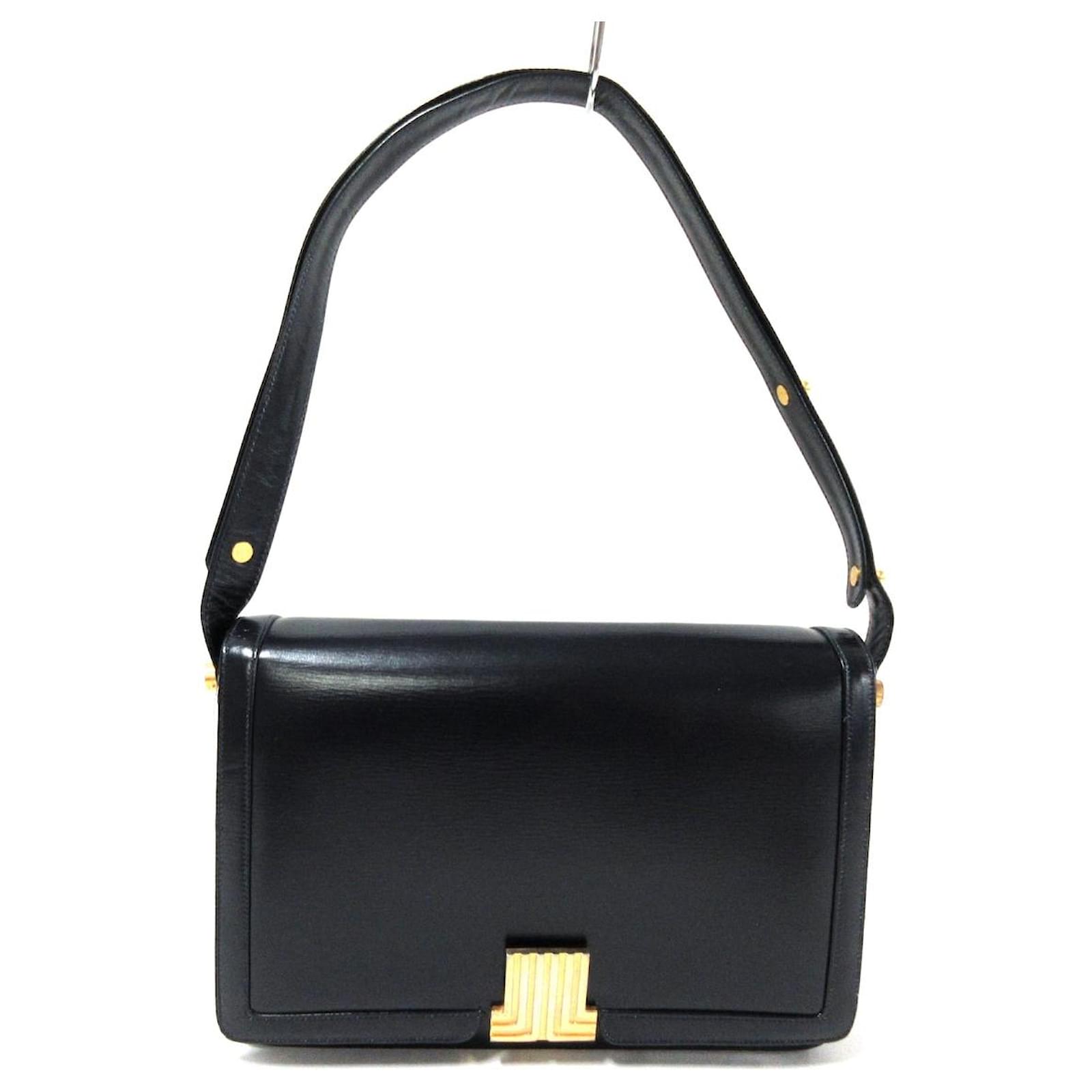 Lanvin Shoulder bag Black Leather ref.496178 - Joli Closet Lanvin Shoulder bag Black Leather ref.496178 - Joli Closet