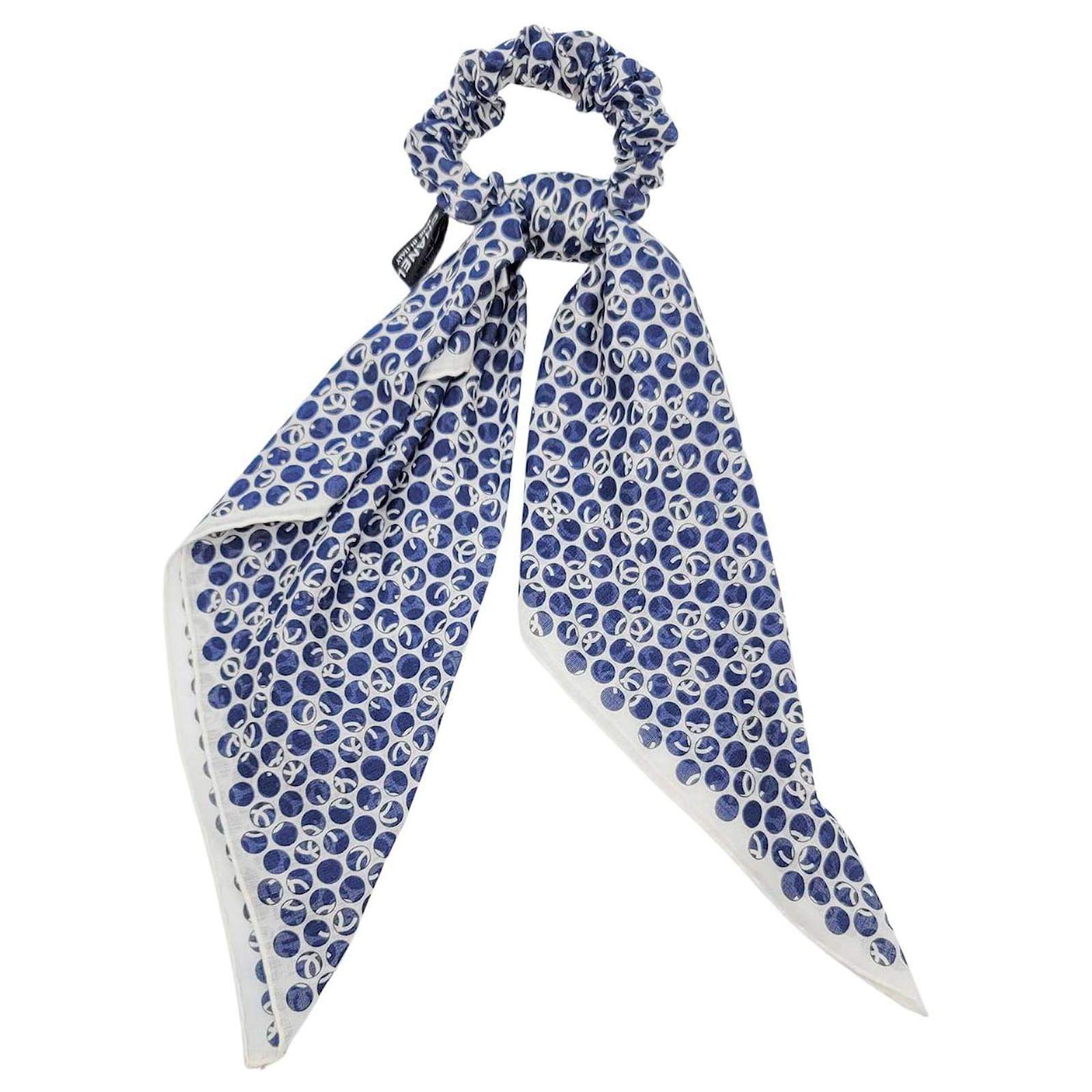 Chanel Shushu Hair Elastic Scarf Cotton  - Joli Closet