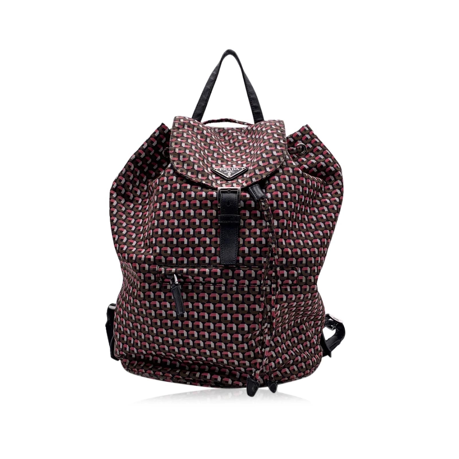 Pink prada nylon backpack hotsell
