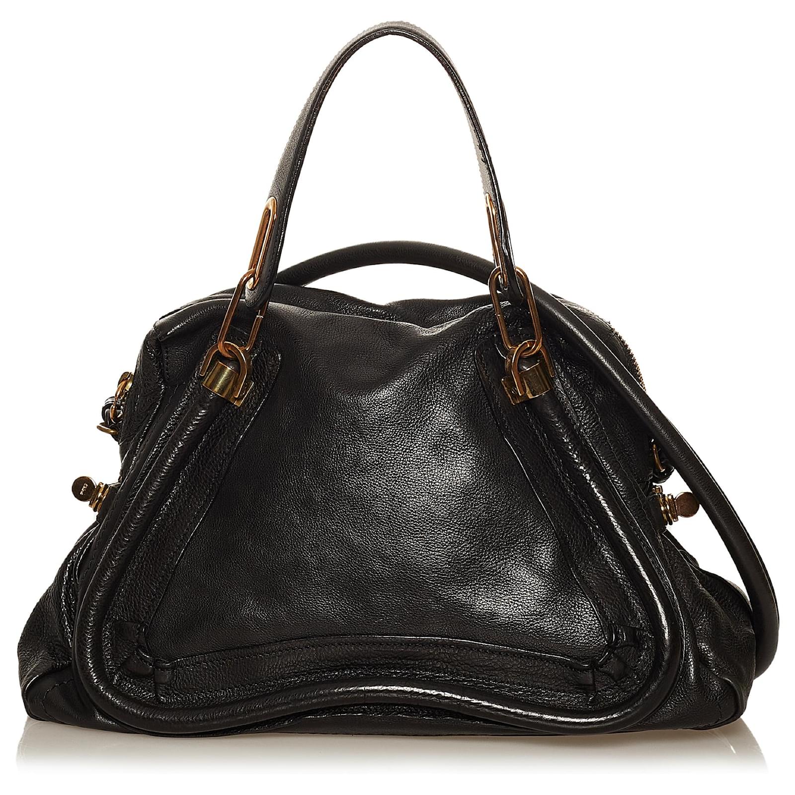 Chloé Chloe Black Paraty Leather Satchel Pony-style calfskin ref.496855 ...