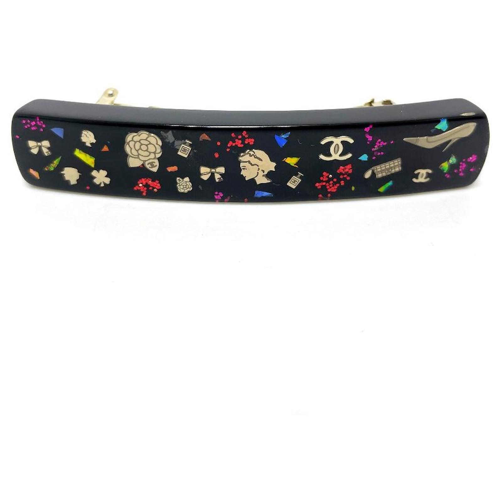 CHANEL 17P COCO Mark Camellia Valletta hair accessory Bordeaux