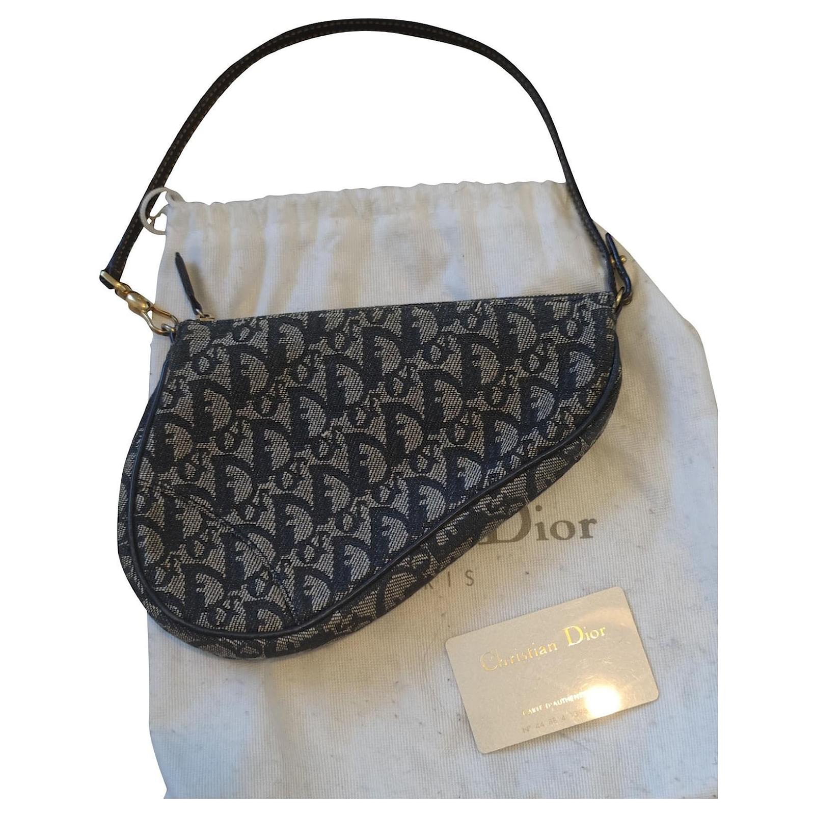 Saddle bag Dior Blue Cloth ref.496971 - Joli Closet