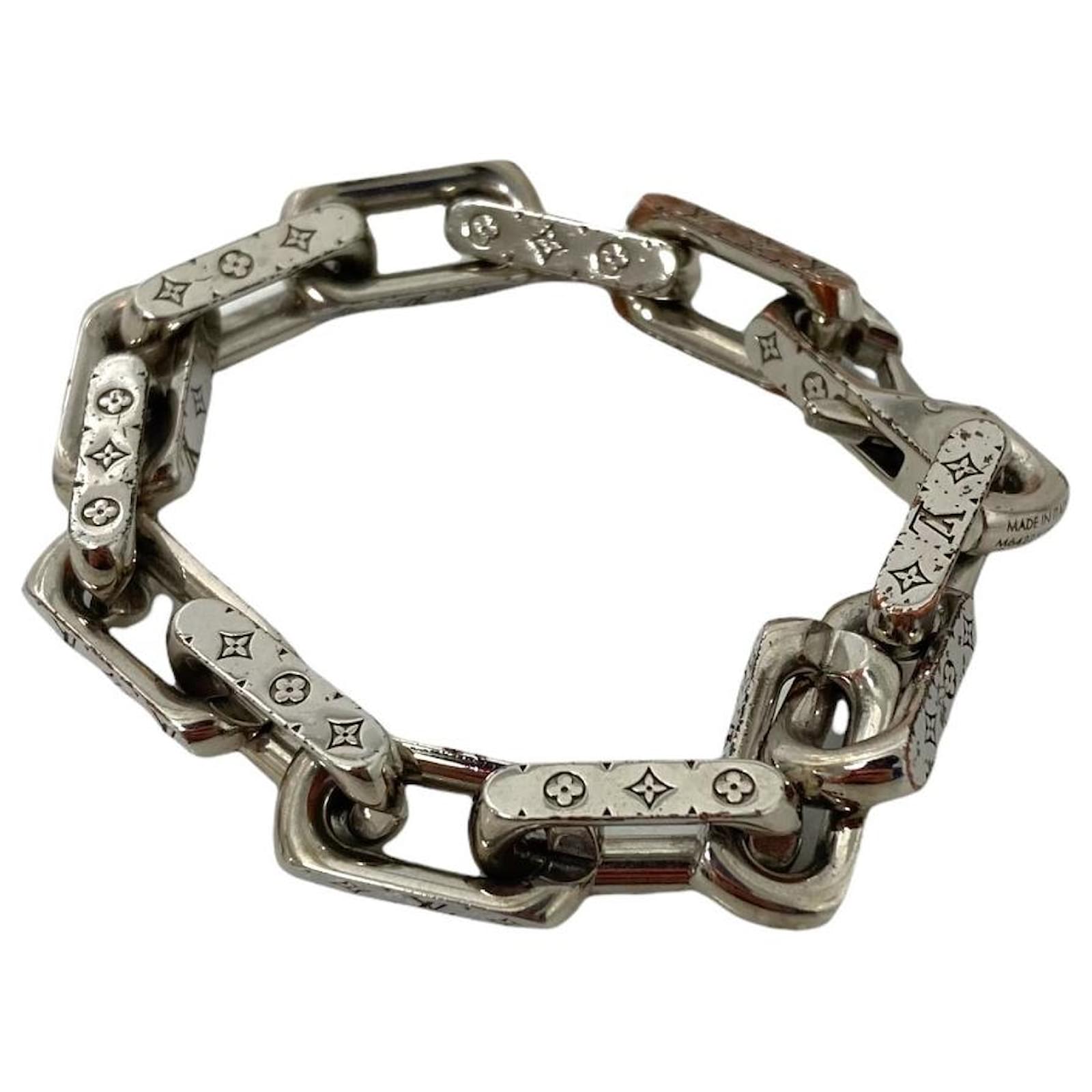 Used] LOUIS VUITTON Collier Chain Bracelet Silver Silvery ref.497154 - Joli  Closet