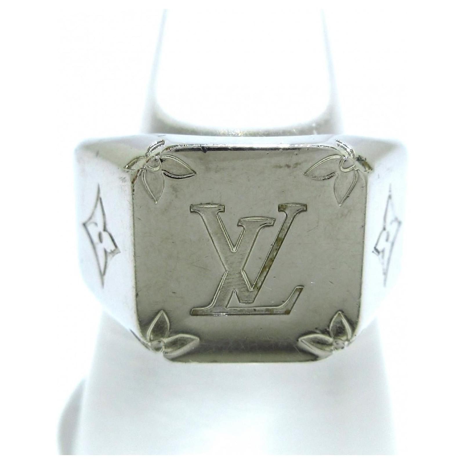 Louis Vuitton Vintage - Metal Bague Sweet Monogram Ring - Silver