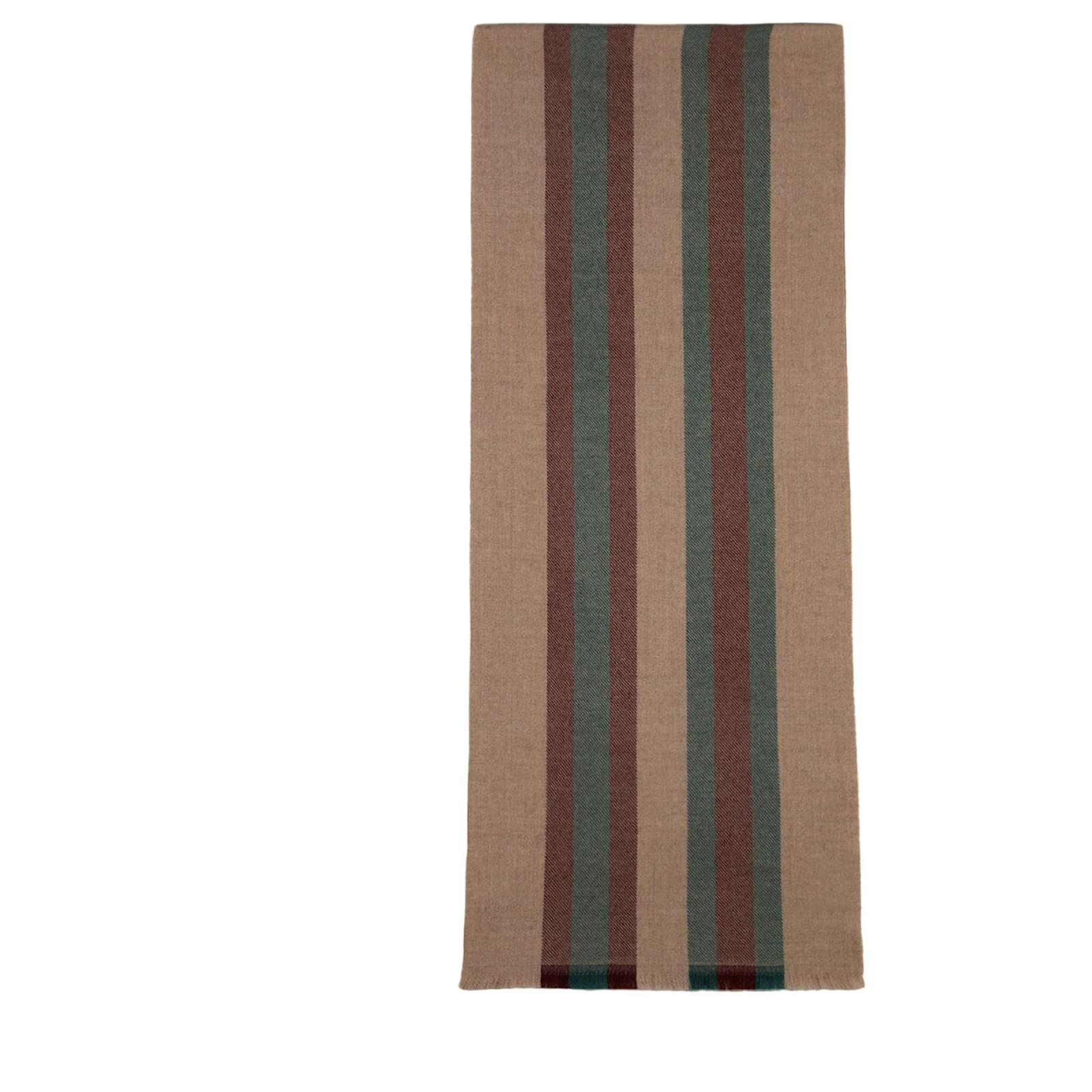 gucci striped wool scarf